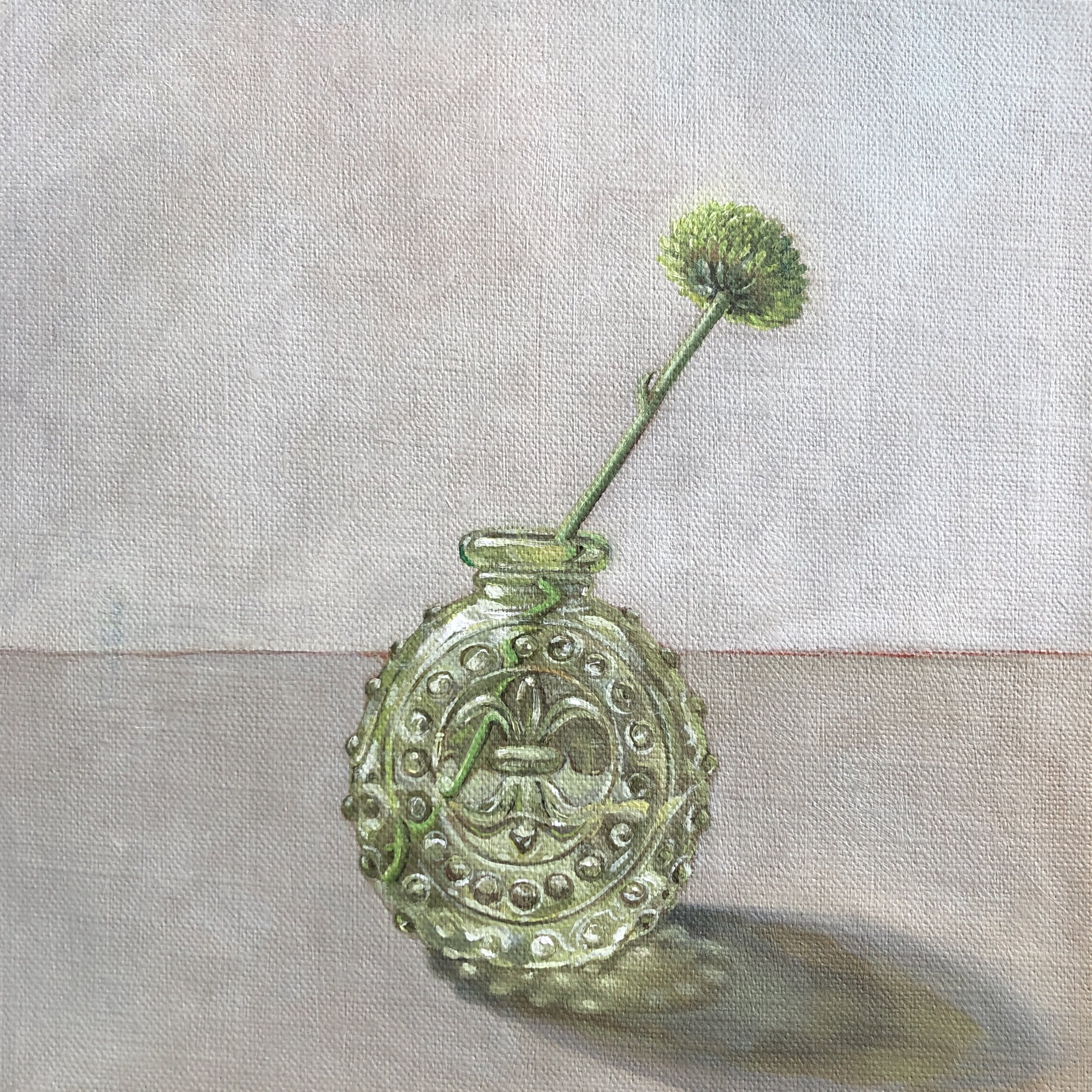 Small green vase with green Santini