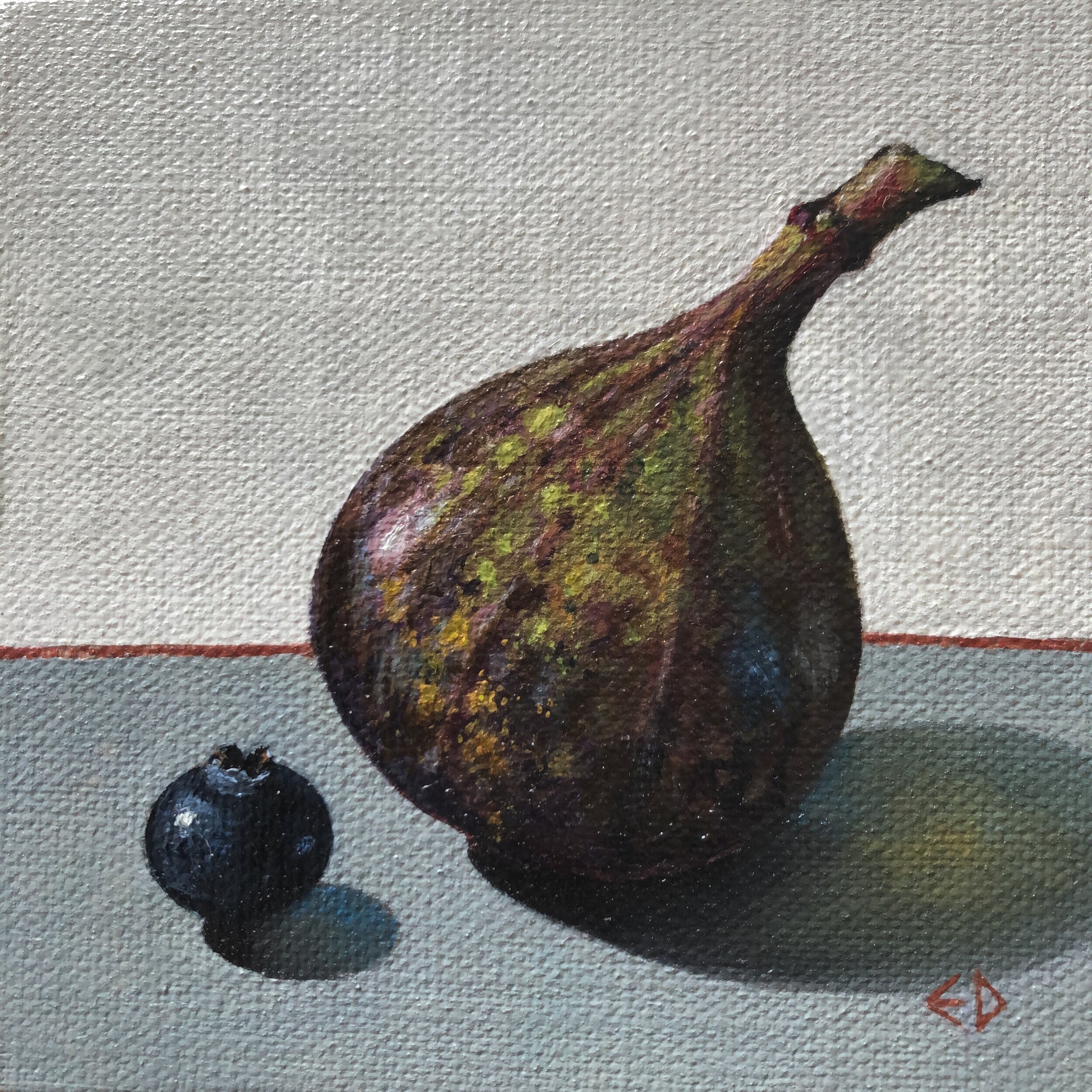 Fig with blueberry
