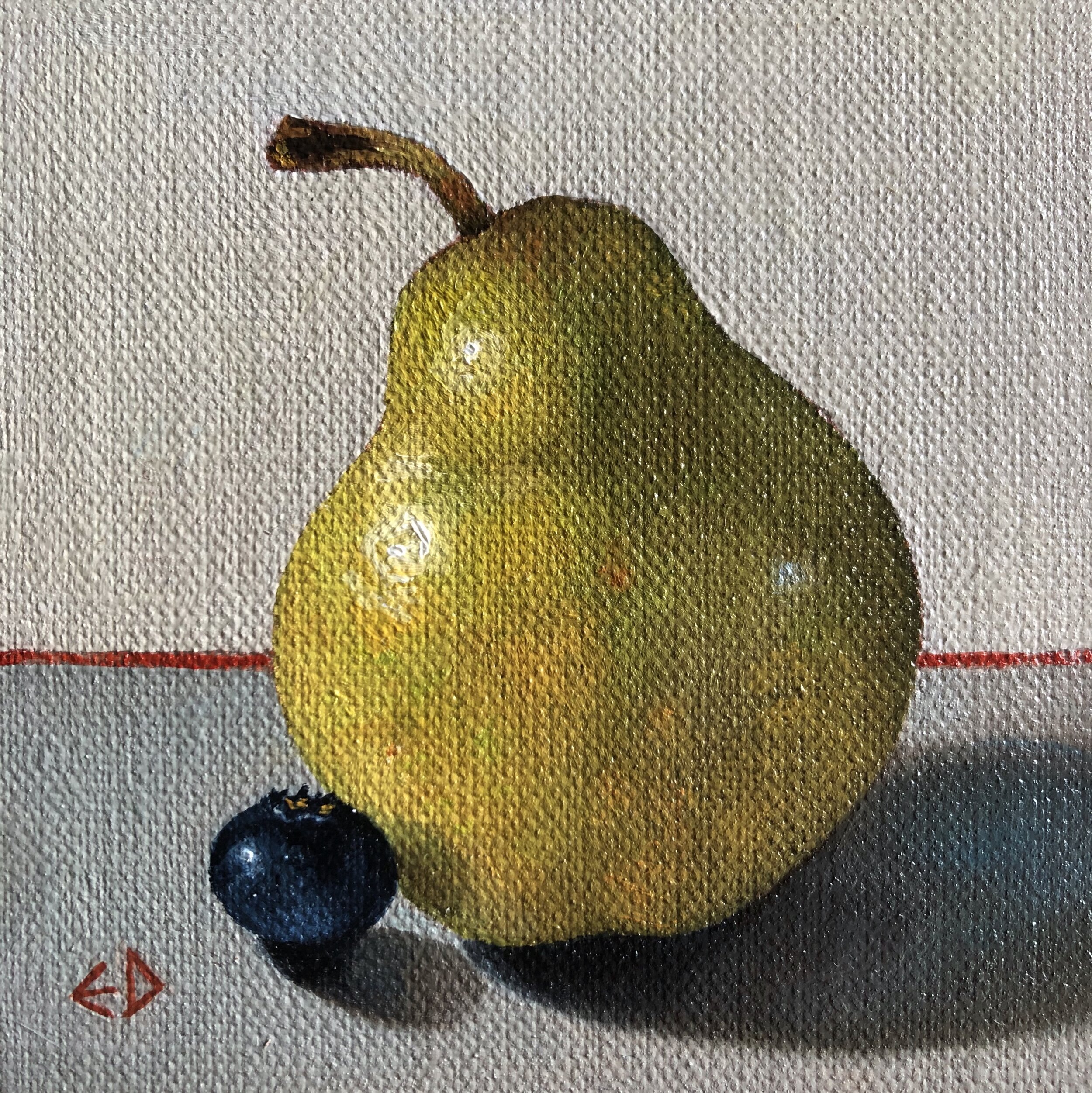 Little green pear with blueberry 2