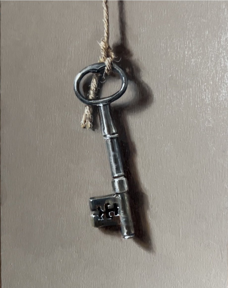 Old silver key