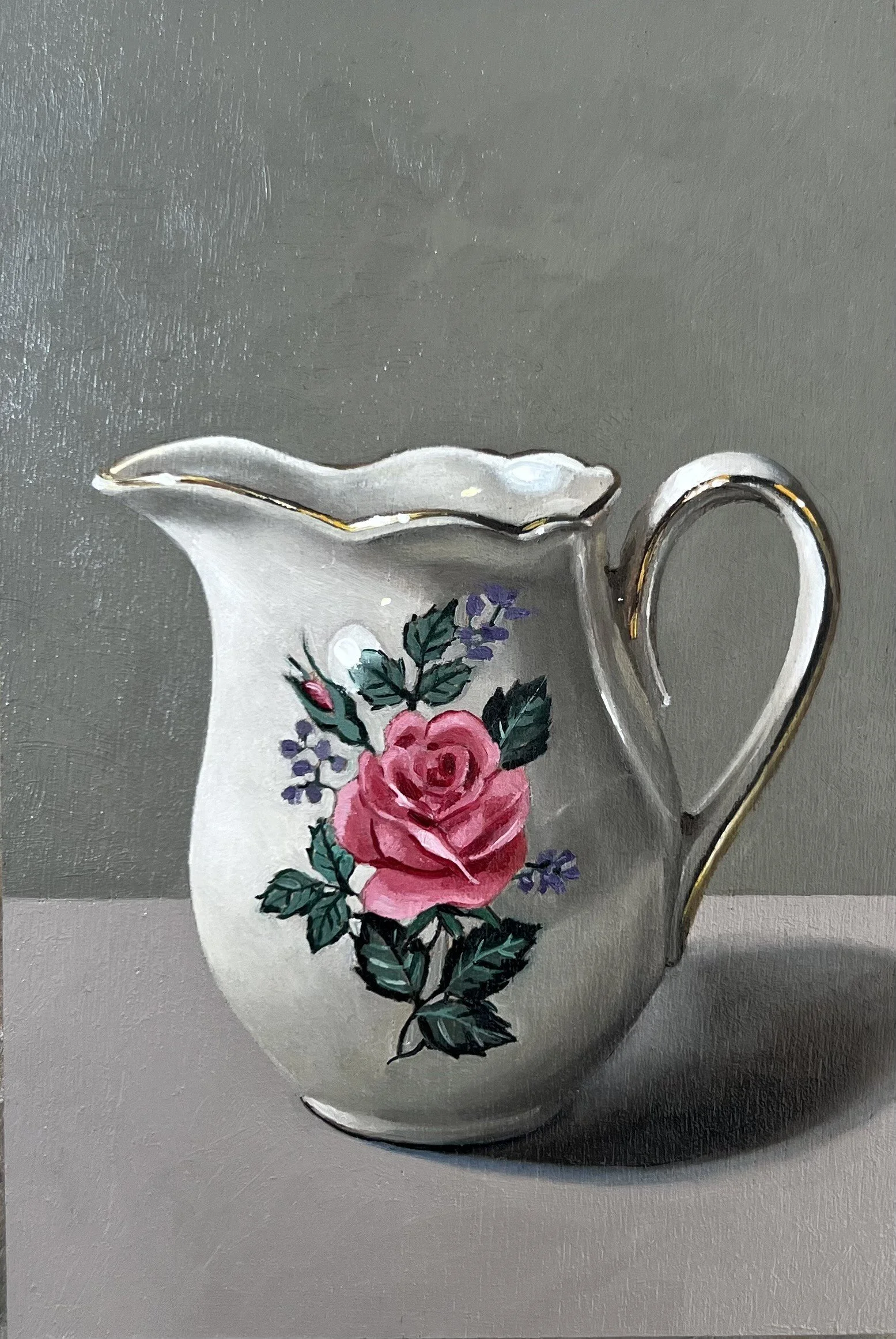 Rose milk jug