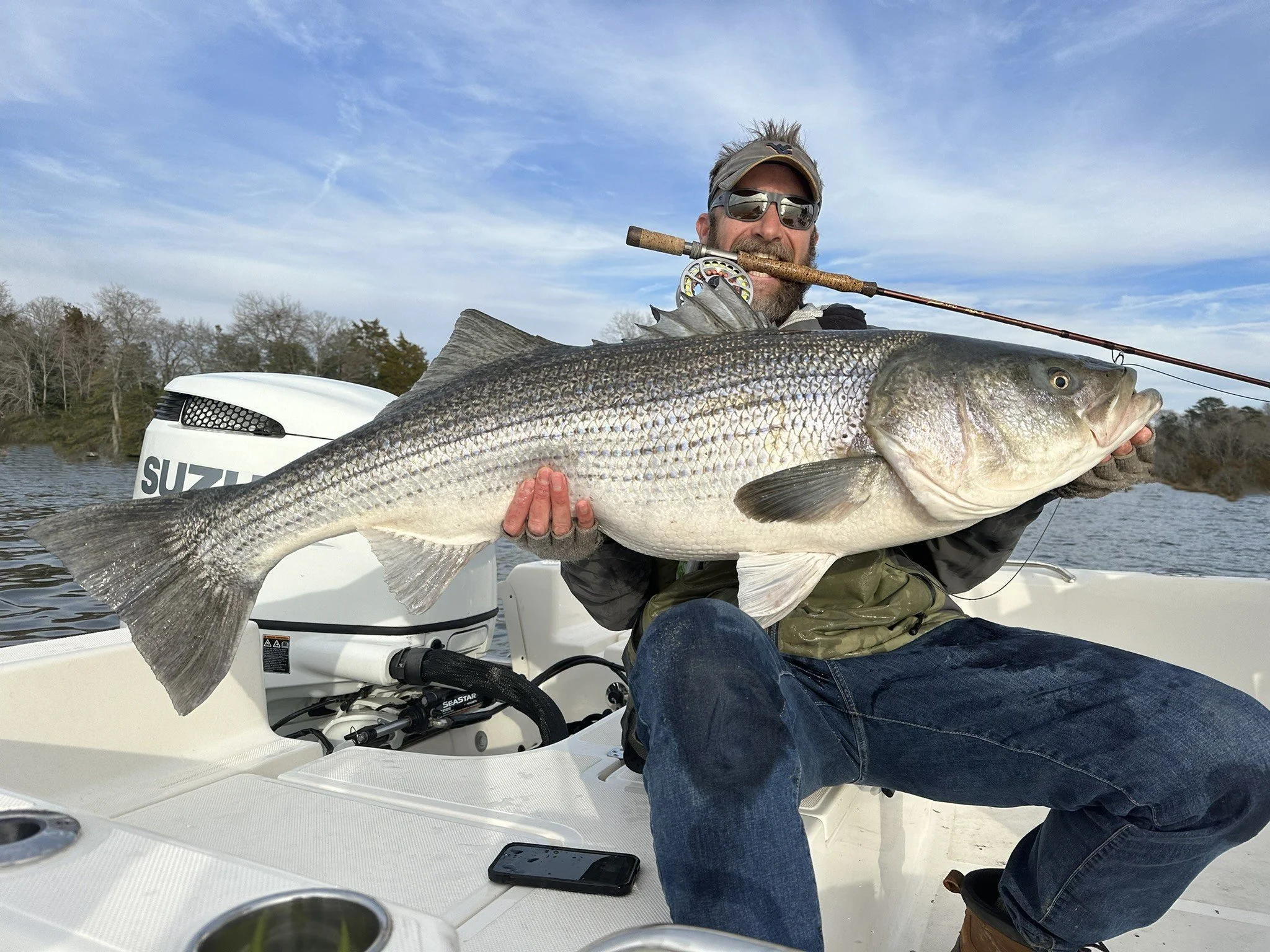 How about an elusive 49.5" on the fly?  I had less than 2 hours to fish that day before I started a colonoscopy prep