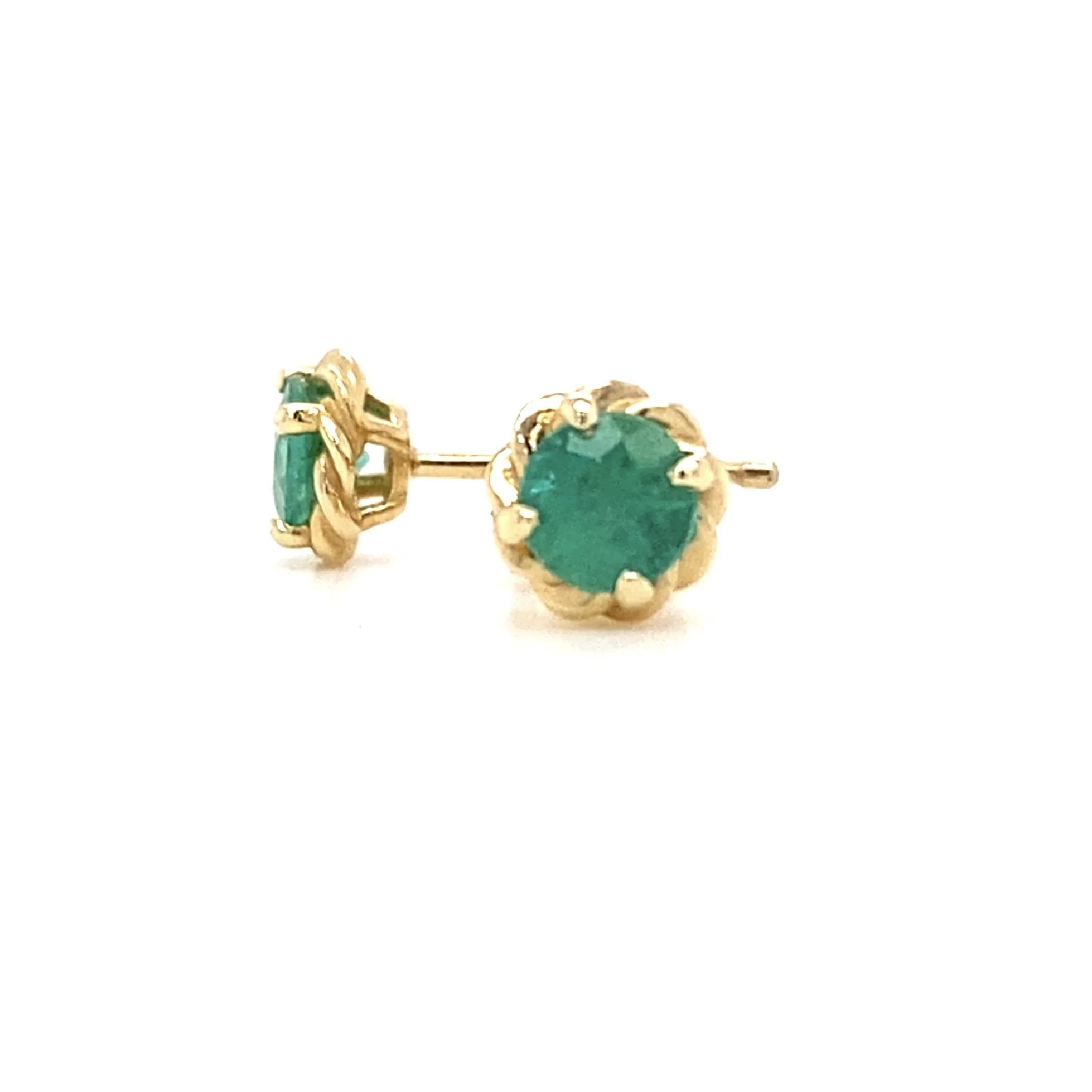 Emerald Stud Earrings