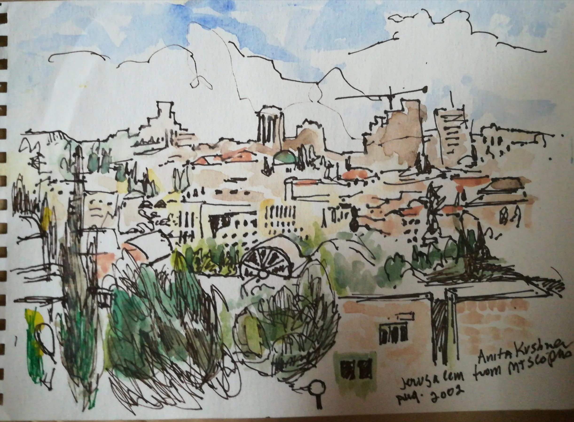 Jewish cemetery from Mount Scopus