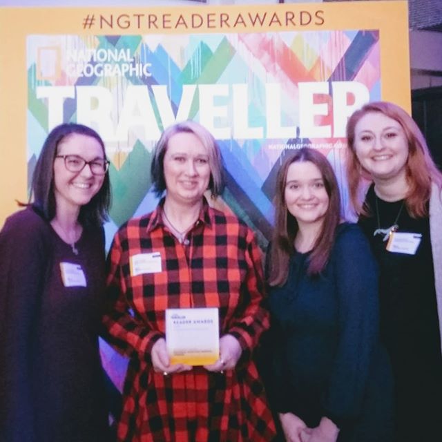 What a great night! Congratulations to the National Maritime Museum - winners of the New National Treasure (UK) award. Proud to be in such great company as a finalist in this category! Thanks so much to the readers of National Geographic Traveller! ?