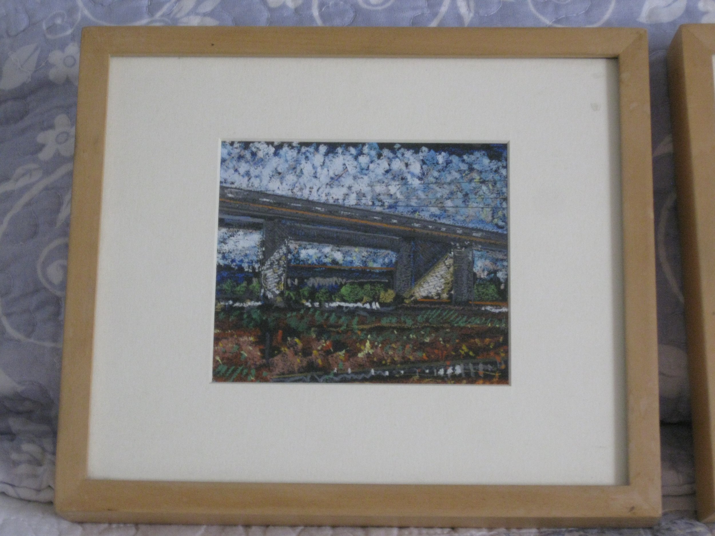 Bridge     8-1/4" x 9-5/8"  framed    $180.00   Pastel