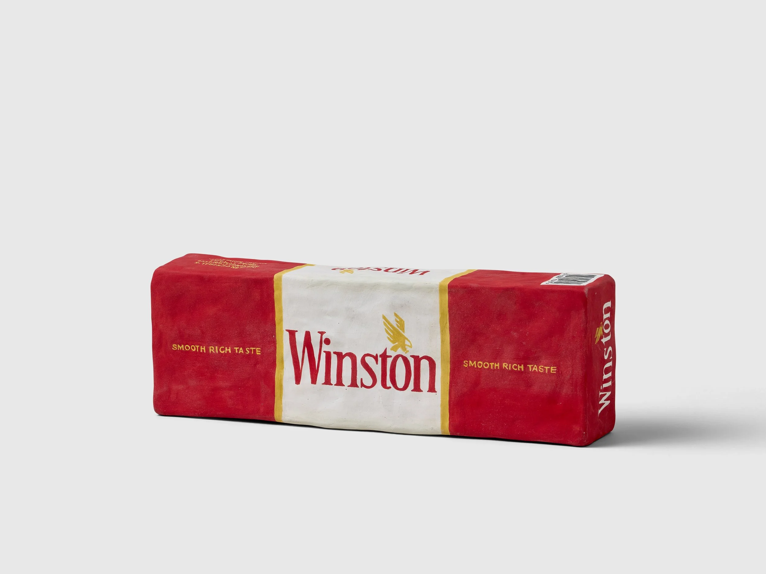 STEPHANIE H. SHIH Winston Filter Cigarettes (Carton) , 2025 ceramic 2 x 11 x 3.5 inches INQUIRE+