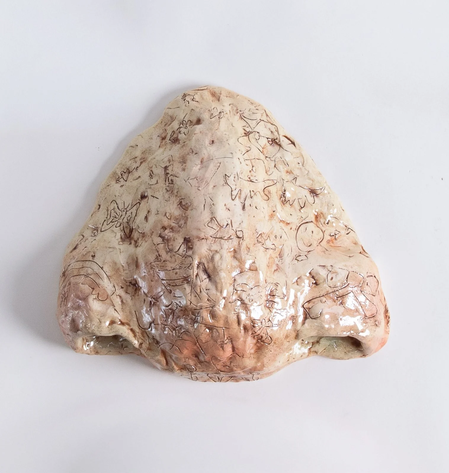  GRACE STOTT  Nose , 2025 stoneware 10 x 10.5 x 3.75 inches   INQUIRE+  