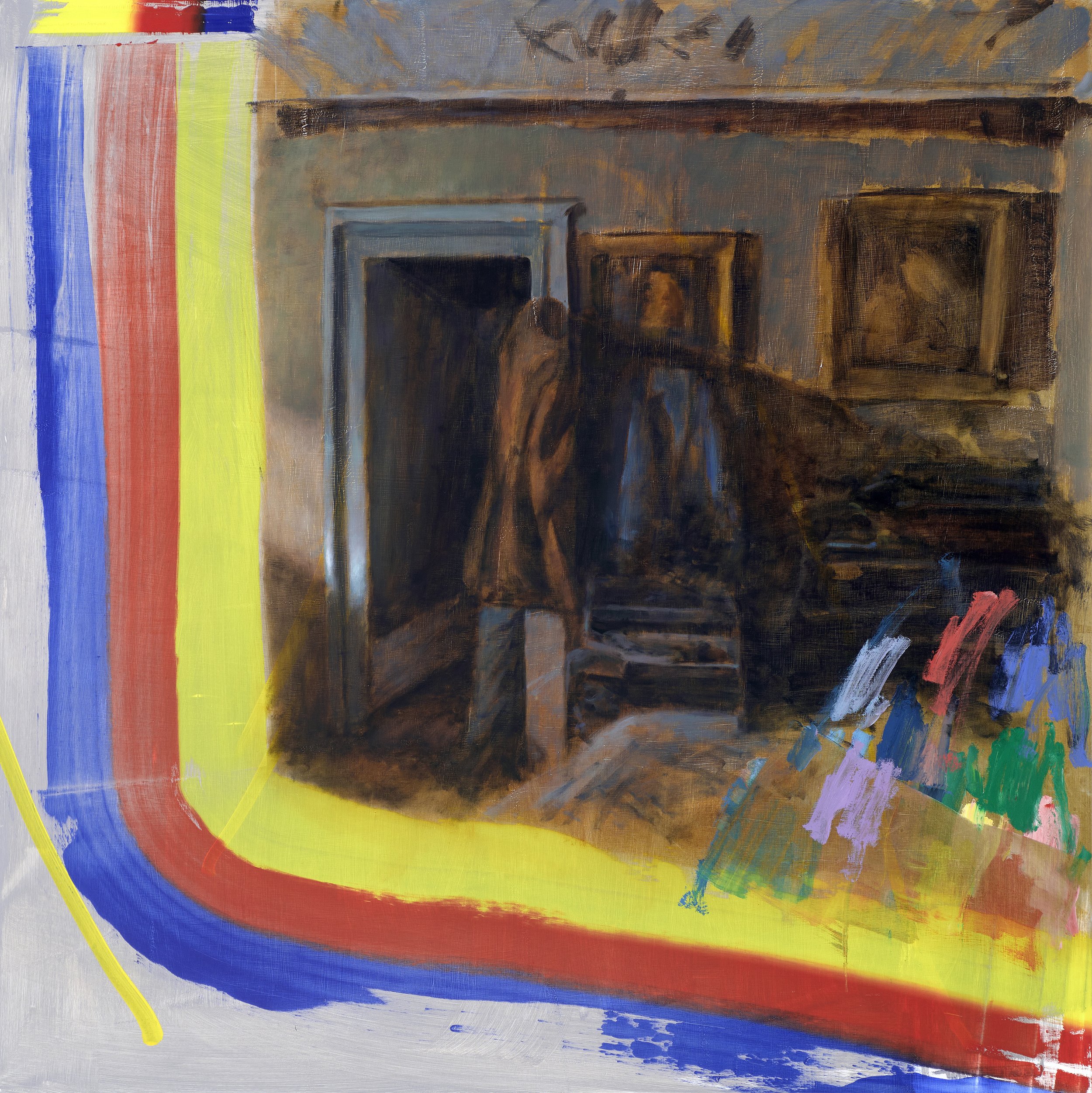  DAMIAN STAMER  Collaboration 68: (Private Detective Ghost): My photographic childhood memory exploring the bedroom of an abandoned rural North Carolina house filled with old junk. Hoarder, floor to ceiling. Mildewed sheets, stainted blankets, rusted