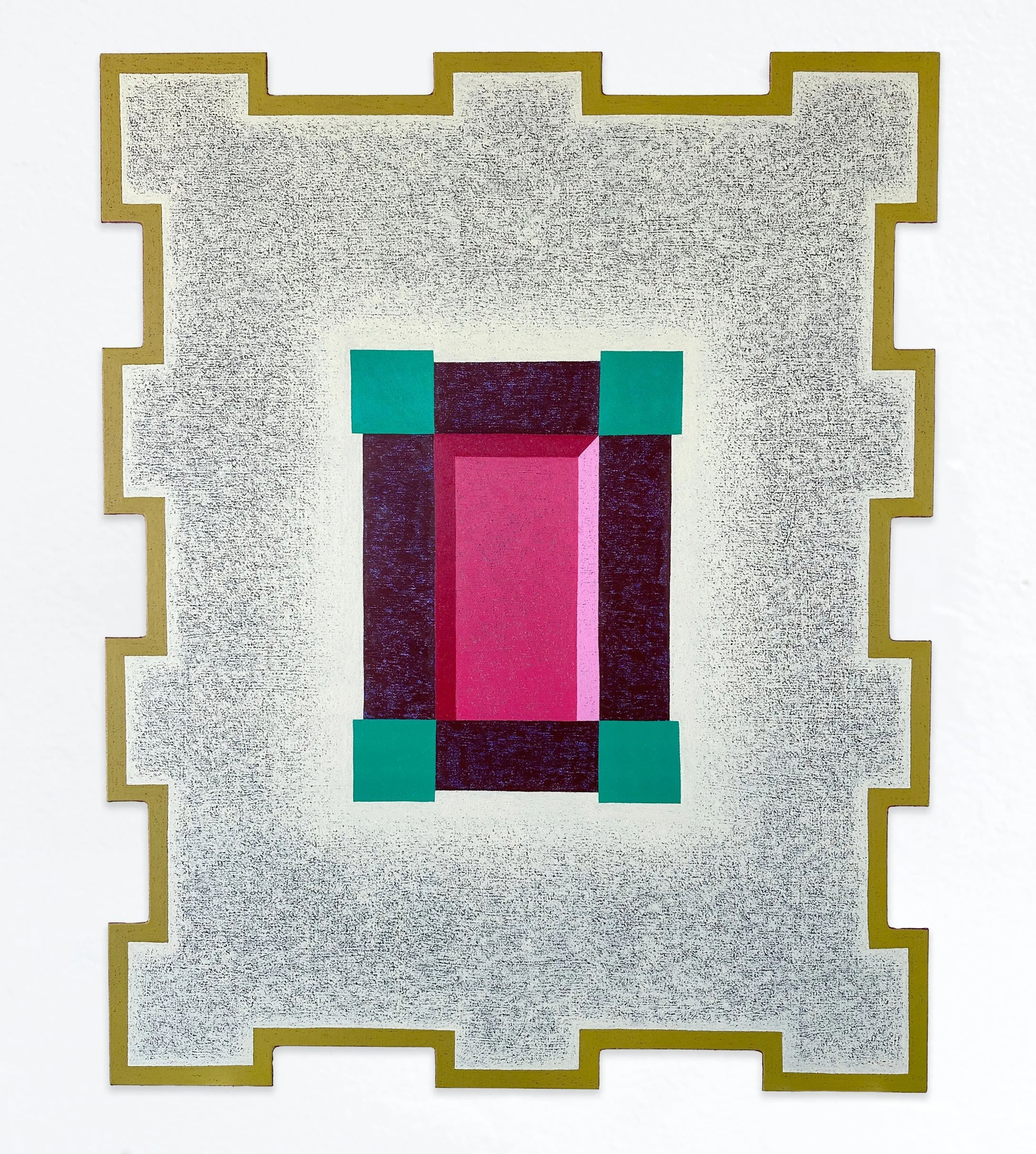  MATT KLEBERG  Tapestry (Out of Here) , 2026 oilstick on canvas 75 x 60 inches 