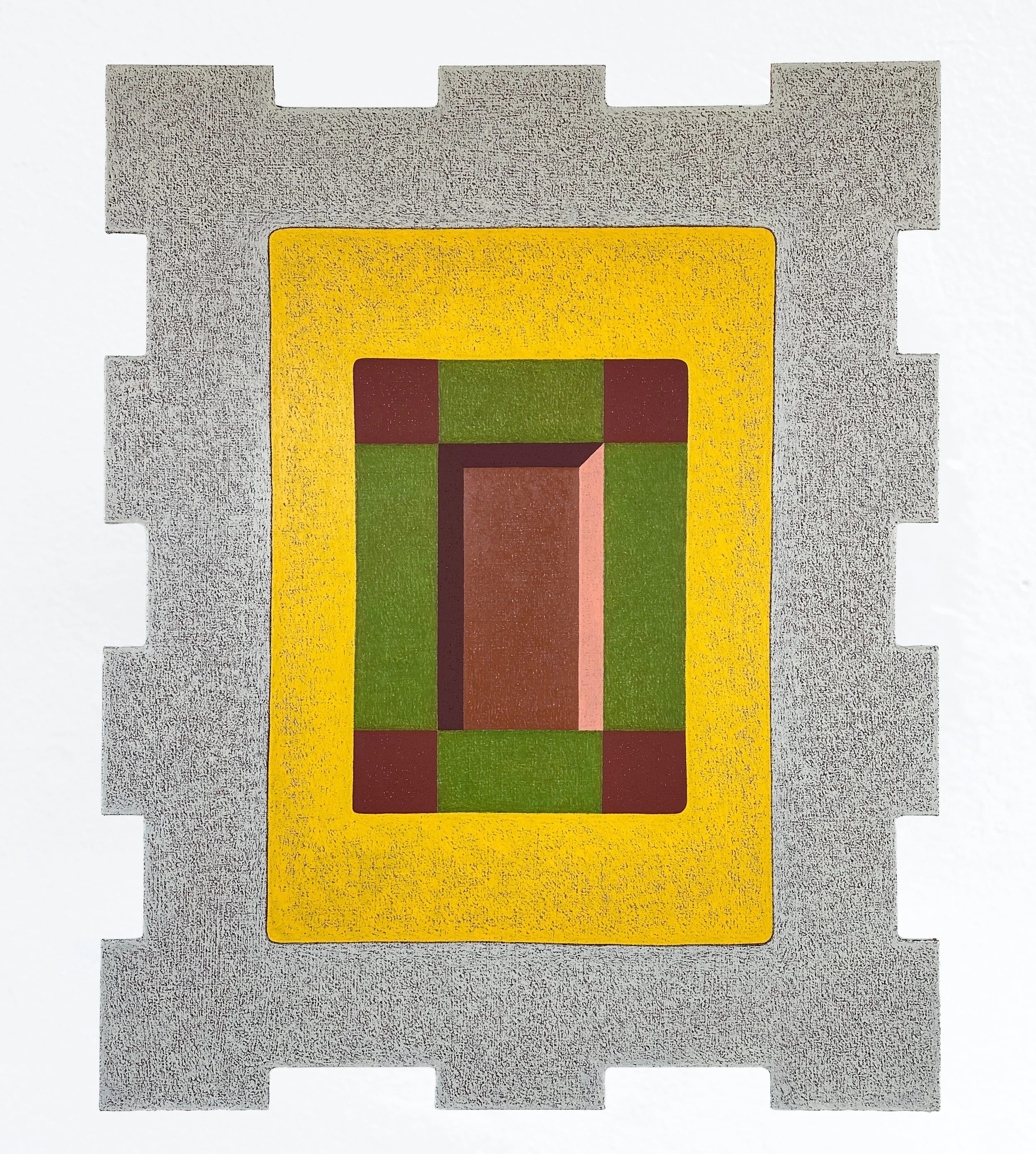  MATT KLEBERG  Tapestry (Guess Who) , 2026 oilstick on canvas 75 x 60 inches 