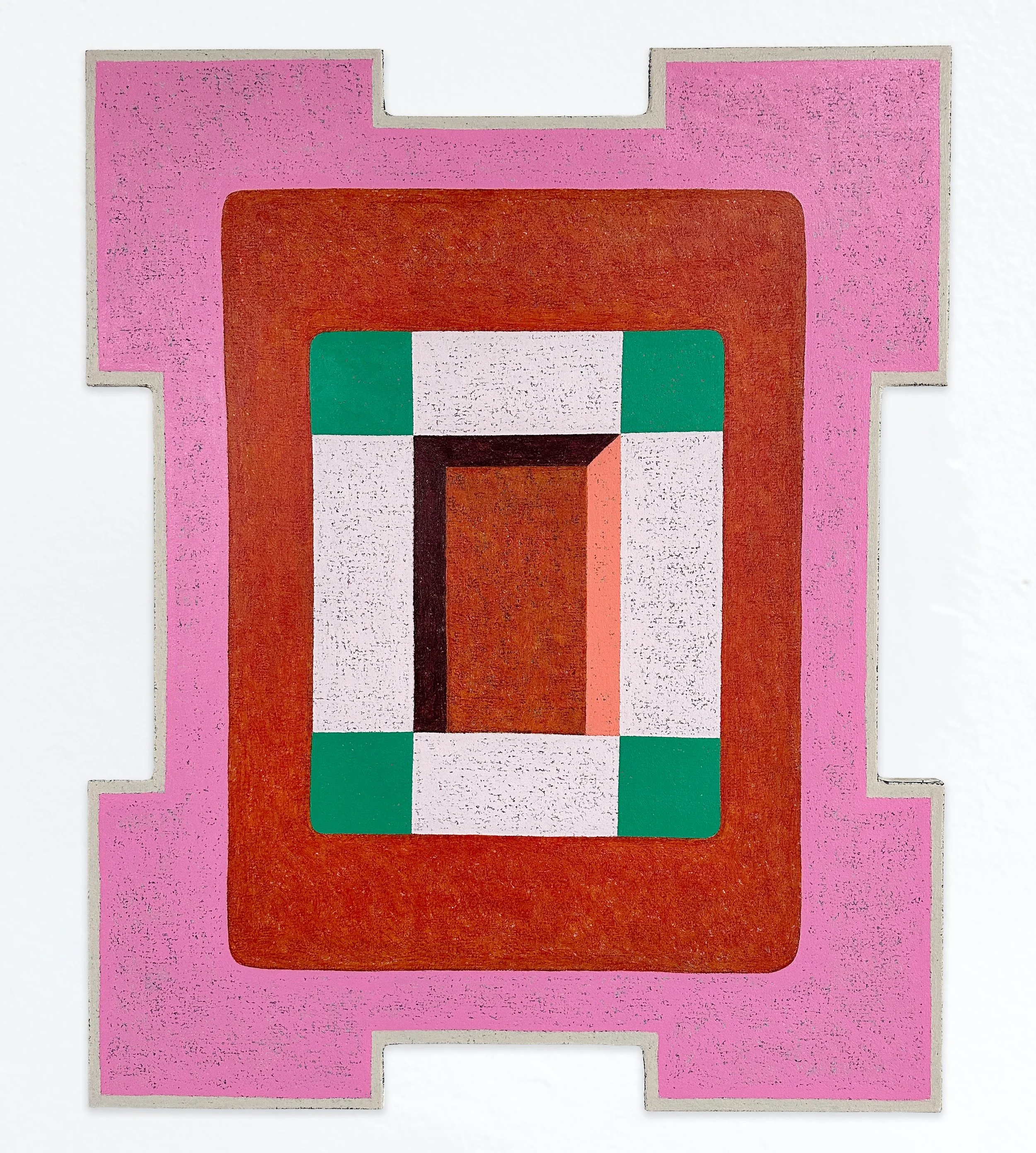  MATT KLEBERG  Frame (Who's There?) , 2026 oilstick on canvas 42 x 34 inches 