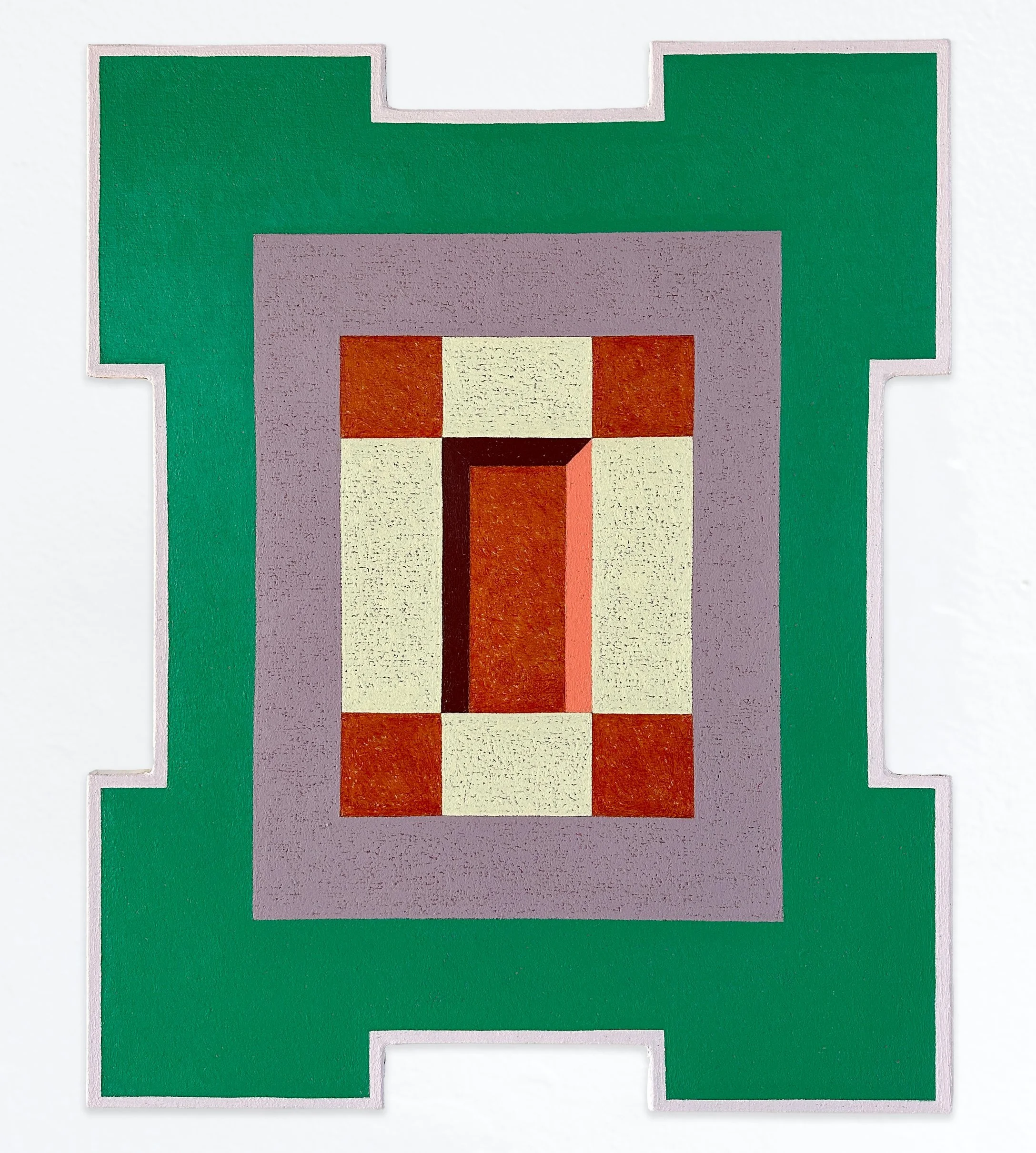 MATT KLEBERG  Frame (Long Gone) , 2026 oilstick on canvas 42 x 34 inches 