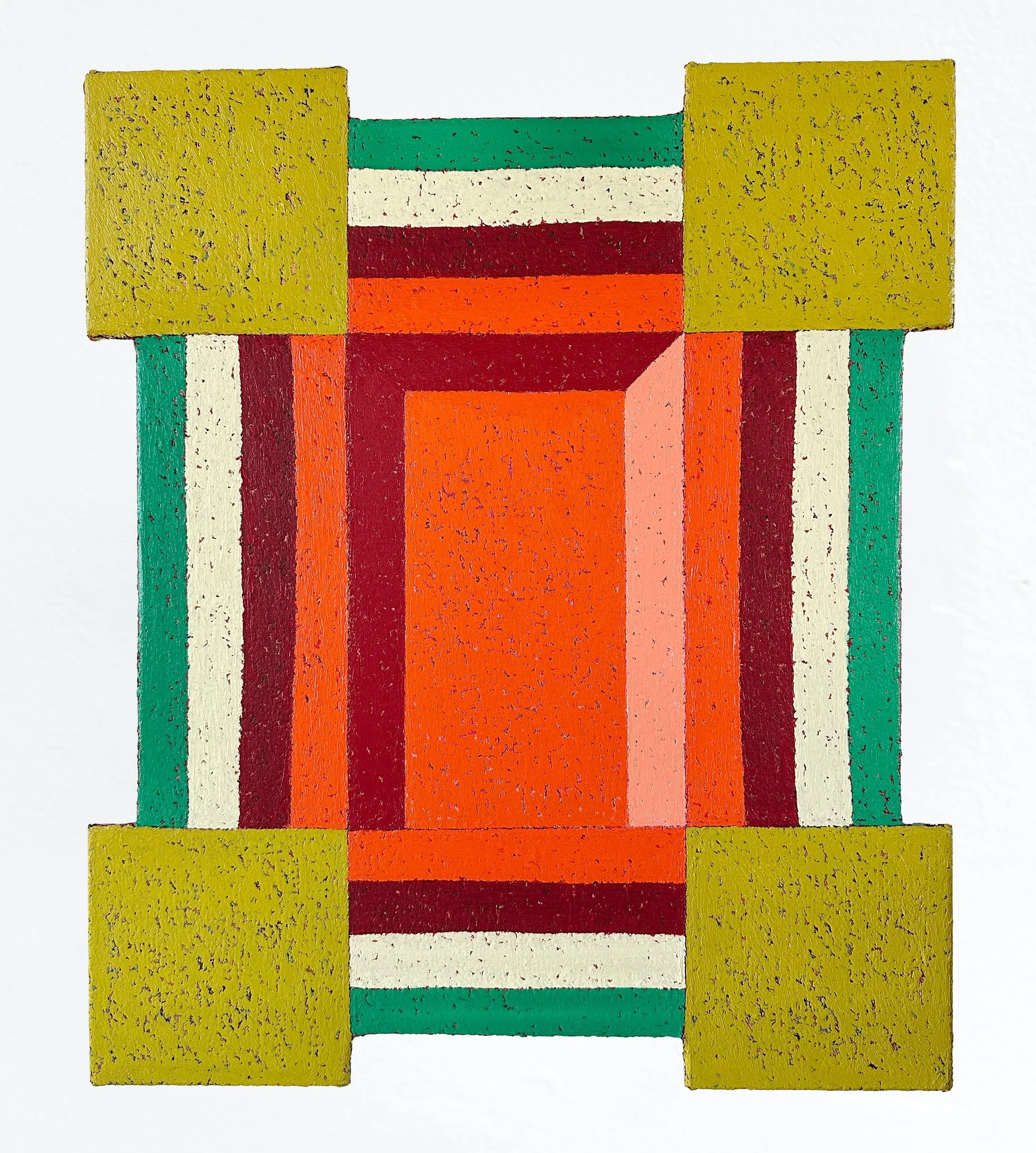  MATT KLEBERG  Frame (See Ya) , 2026 oilstick on canvas 19.5 x 16.5 inches 