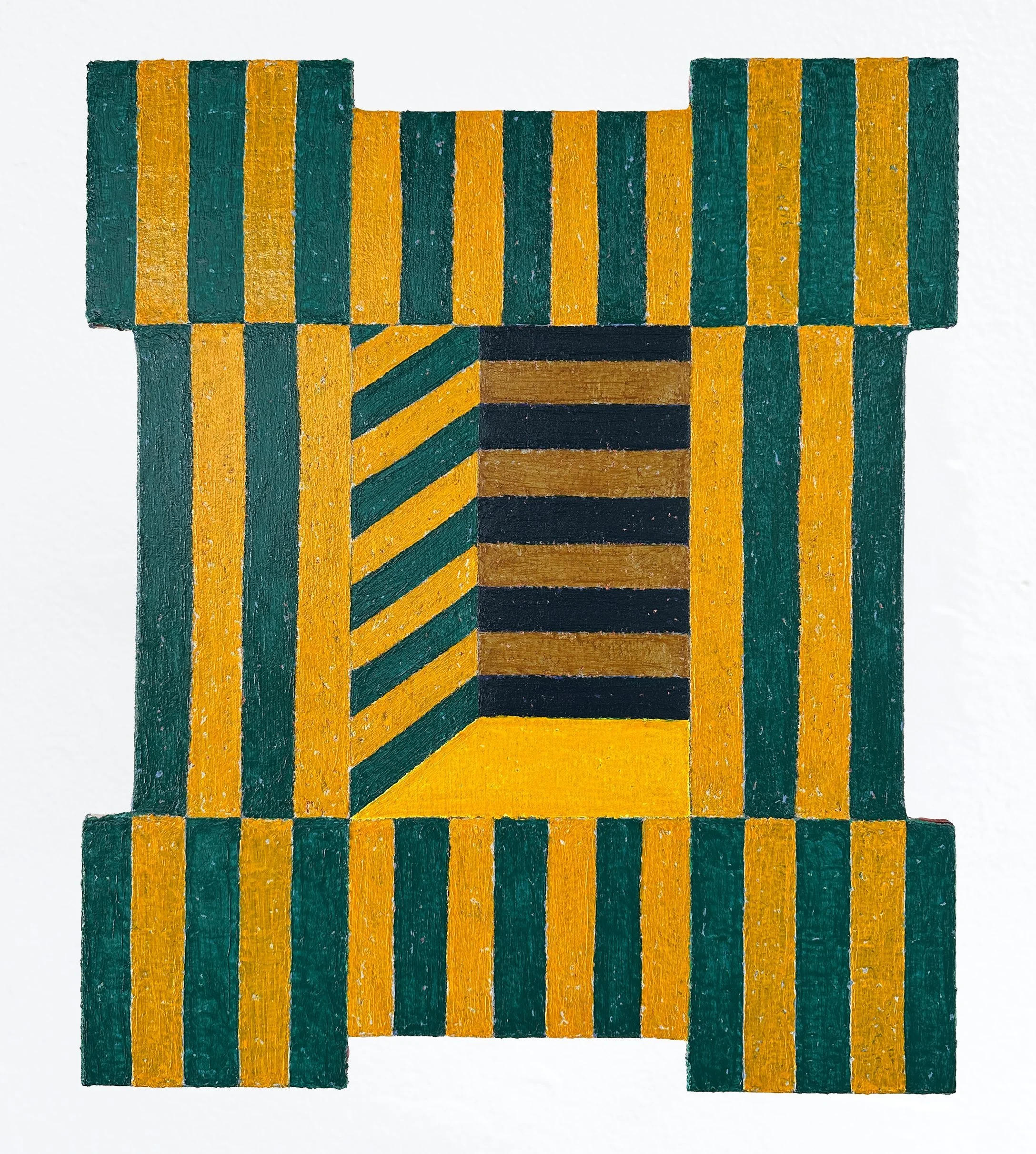  MATT KLEBERG  Frame (Flipside) , 2026 oilstick on canvas 19.5 x 16.5 inches 