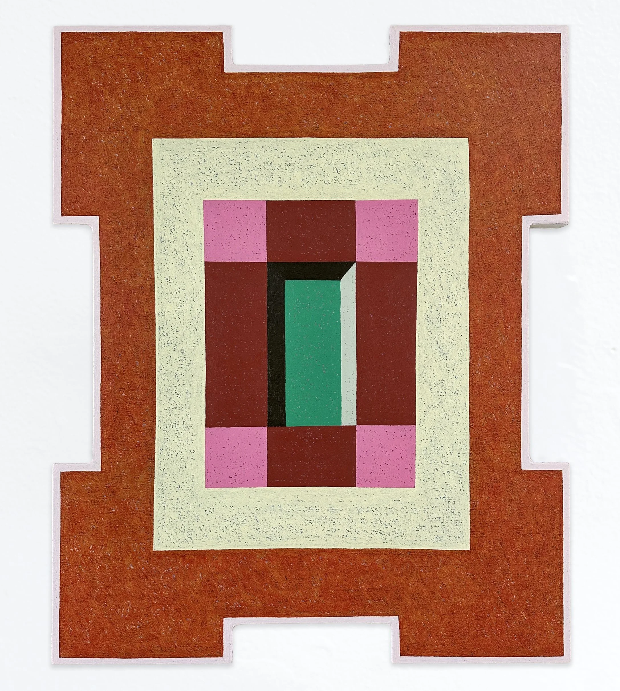  MATT KLEBERG  Frame (Peace Out) , 2026 oilstick on canvas 42 x 34 inches 