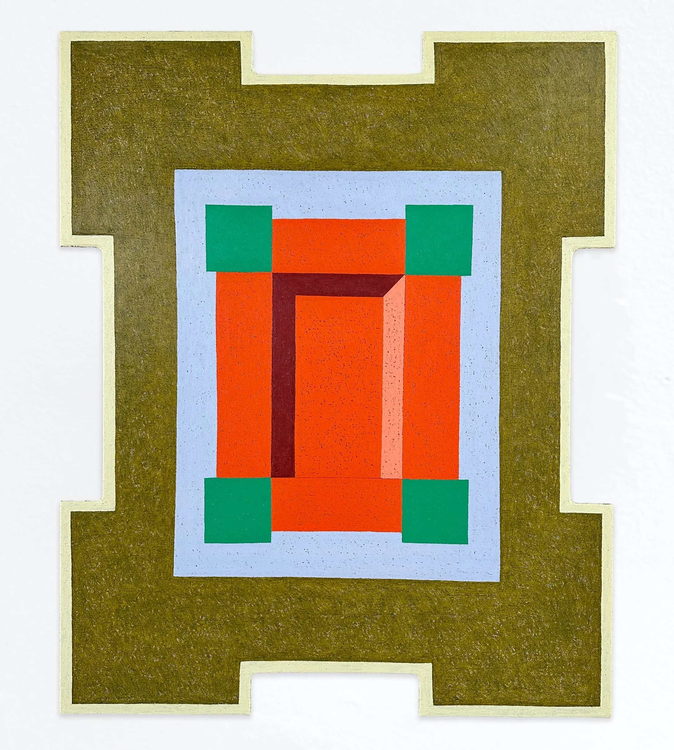  MATT KLEBERG  Frame (Gonzo) , 2026 oilstick on canvas 42 x 34 inches 
