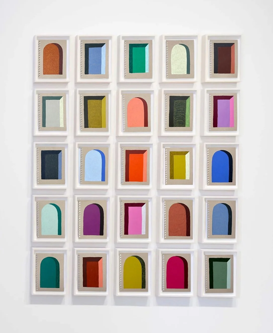  MATT KLEBERG  Untitled (Homage to Bror Utter) , 2026 oilstick on paper 8.5 x 6.25 inches, each 
