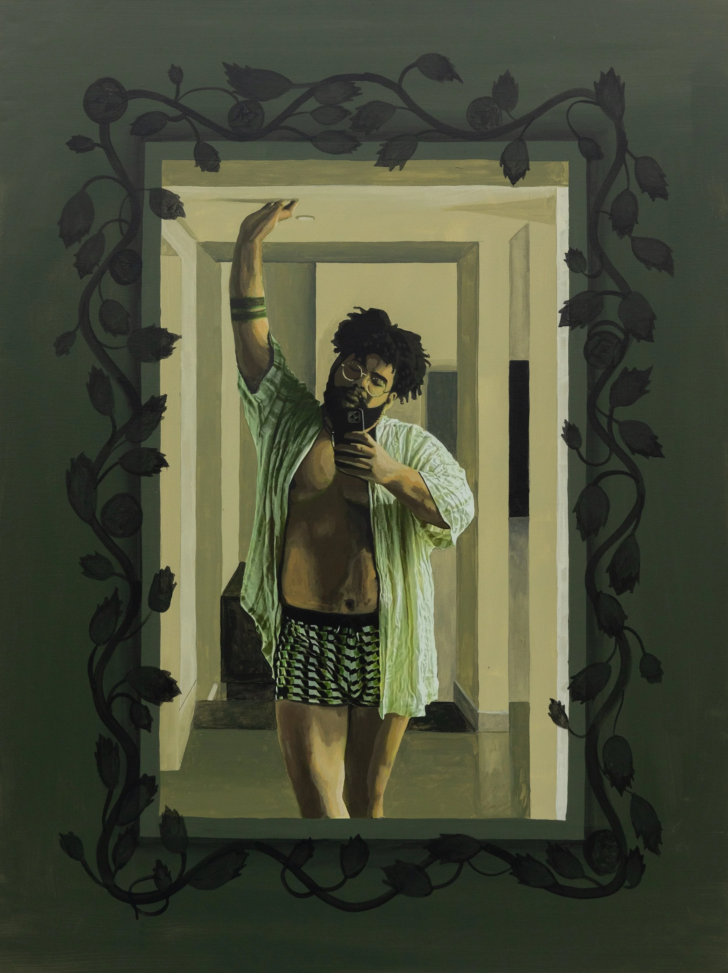  COREY PEMBERTON  Ojai,  2022 house paint on canvas 48 x 36 inches   INQUIRE+  