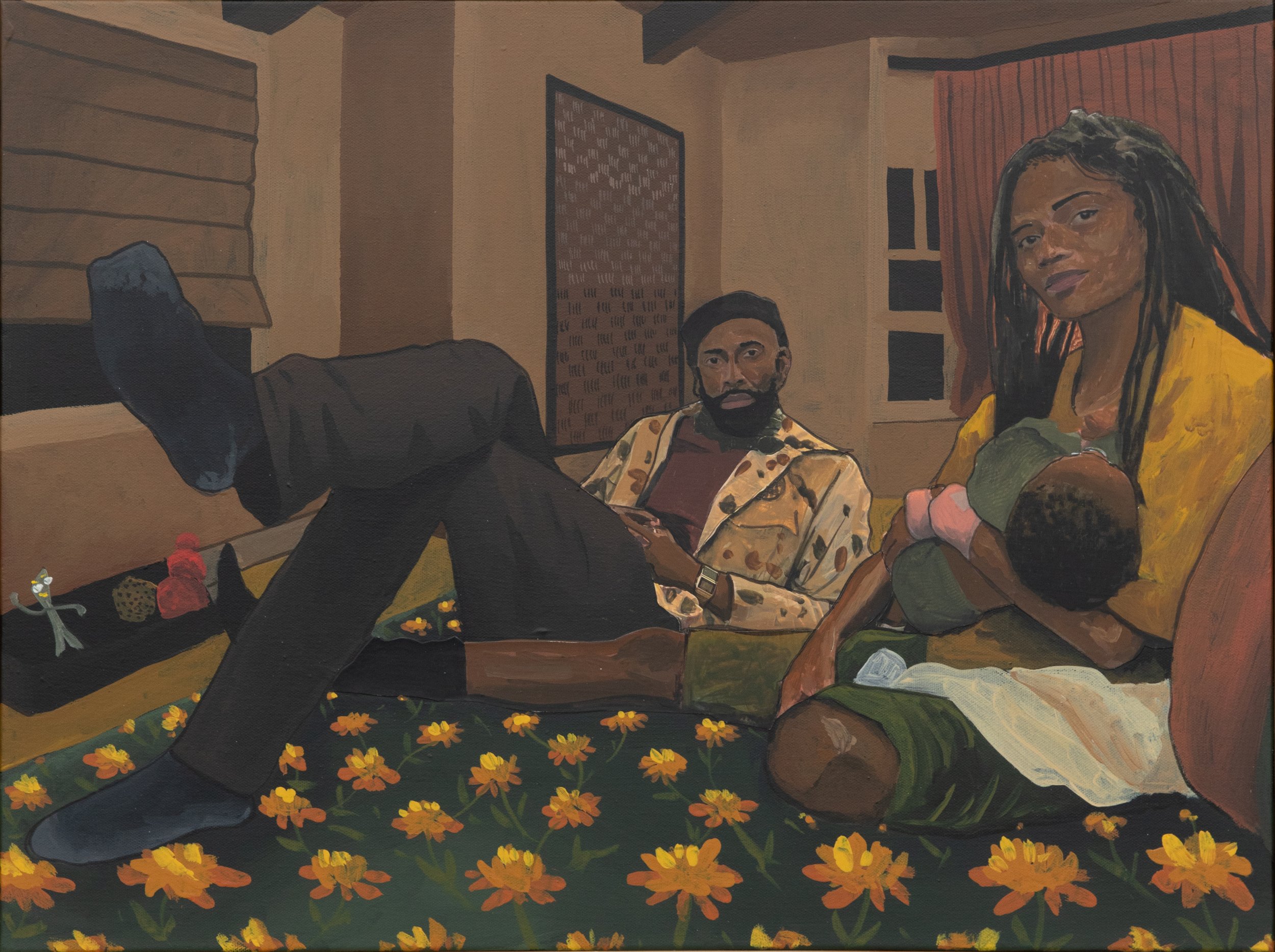  COREY PEMBERTON  Introducing Memphis,  2026 house paint on canvas 18 x 24 inches   INQUIRE+  