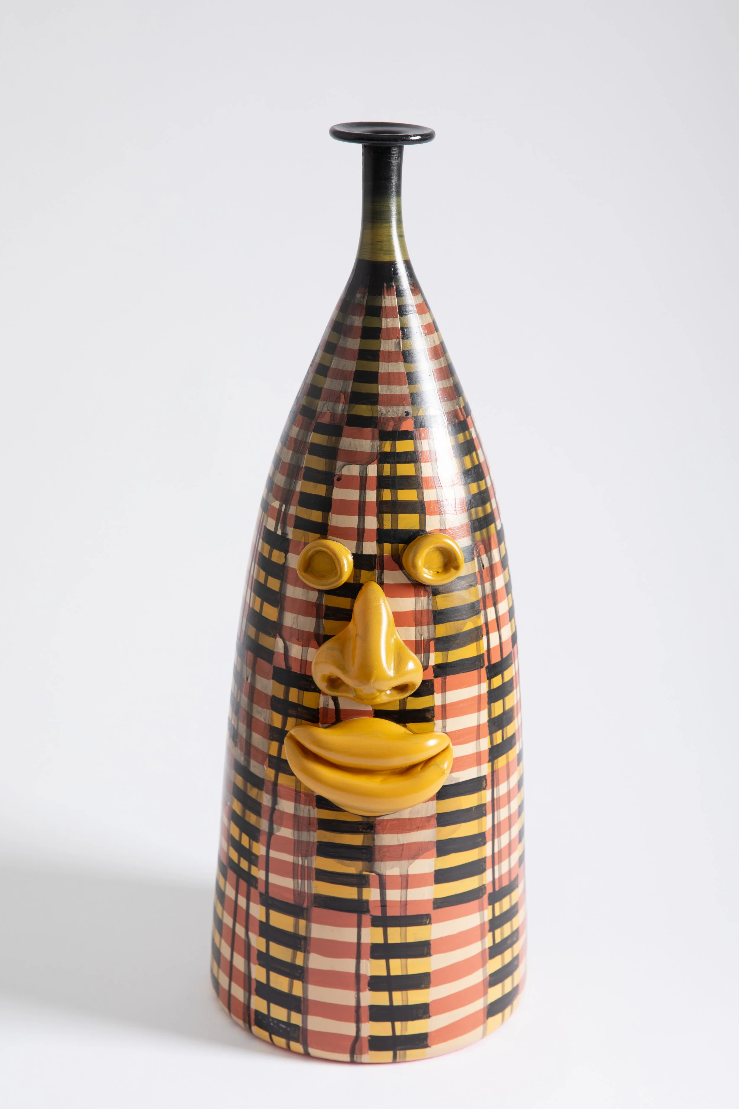  COREY PEMBERTON  Face Jug in the rain #3,  2026 blown glass and house paint 20 x 10 x 10 inches   INQUIRE+  