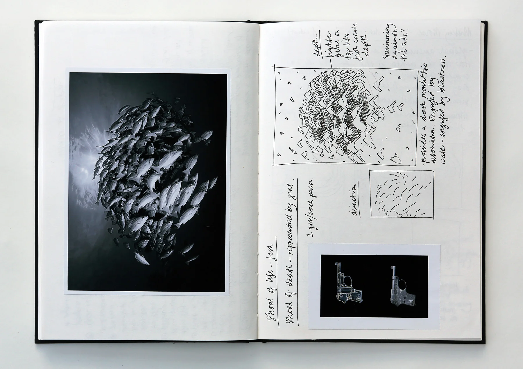 Shoal - sketchbook page