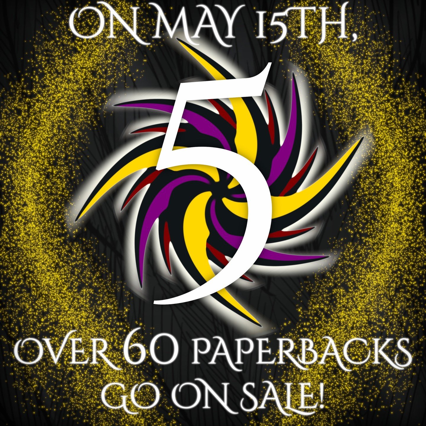 We've had some sales in the past, but never anything like this!

We had to do something extra special, you know?

On May 15th, over 60 Shadow Spark paperbacks will go on sale! 

If you're a fan of physical books -- get HYPED! 🎉

#ShadowSparkPublishi