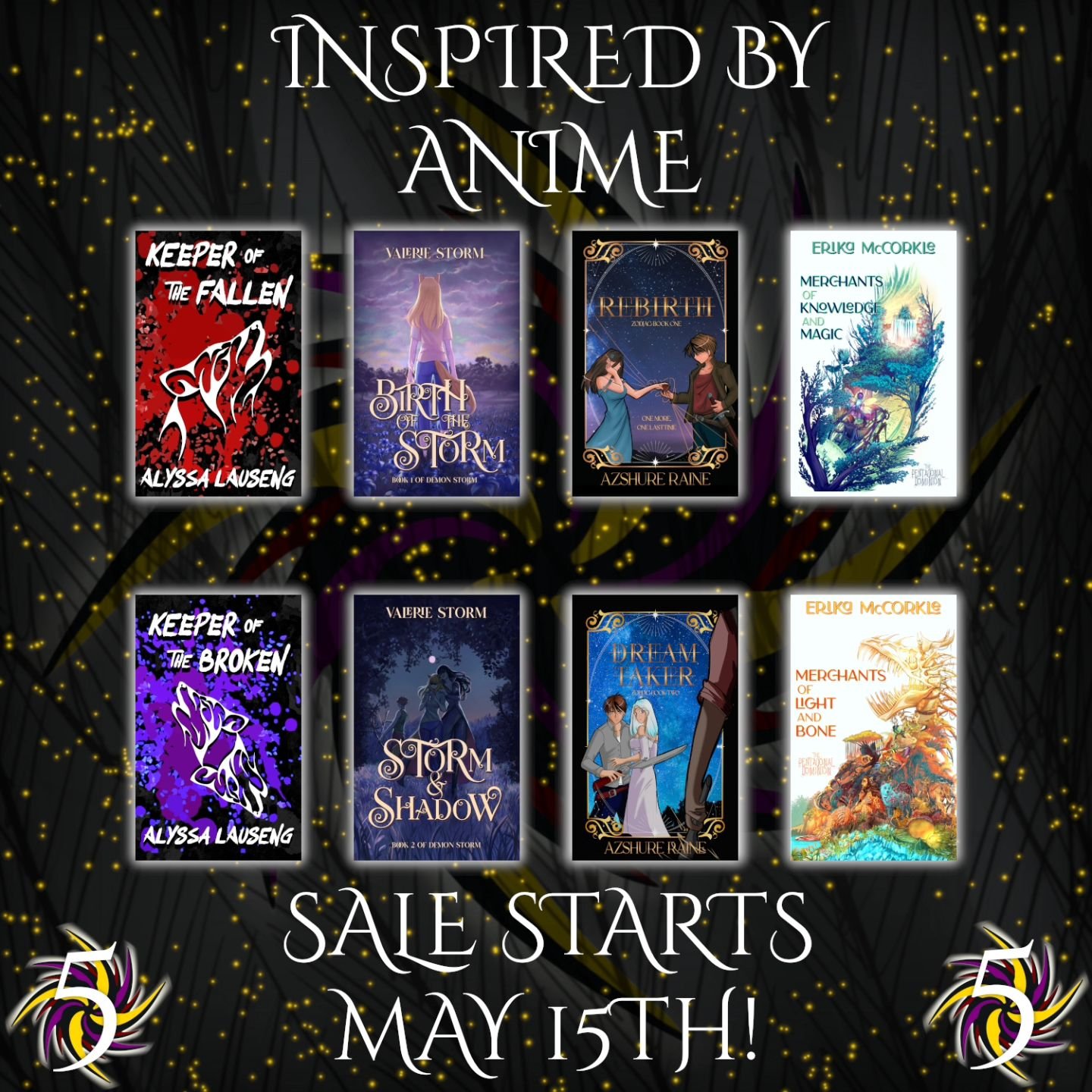 Like anime? Like books? What about books with anime vibes? We have several in our house-wide paperback sale! Come check them out!

#sale #saleannouncement #paperbacksale #animeinspired #animeinspiredbooks #readersofinsta #readersofinstagram #indiepub