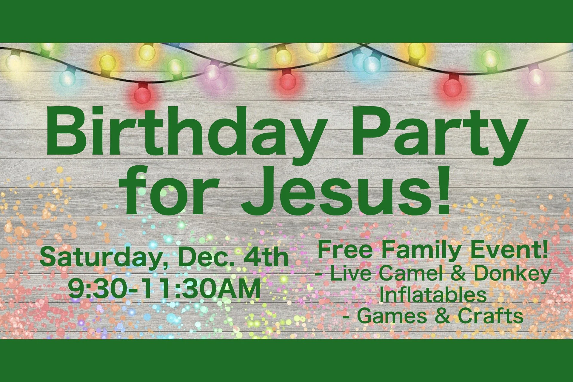 Birthday Party for Jesus