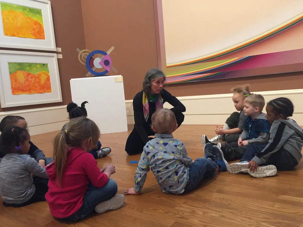 Preschoolers visit the Springfield Museum of Art with their grant funding.