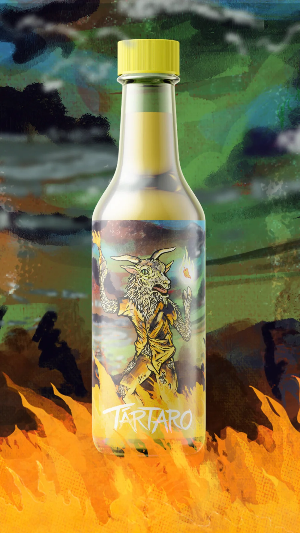 Download Screaming Goat Hot Sauce Bleubug Design