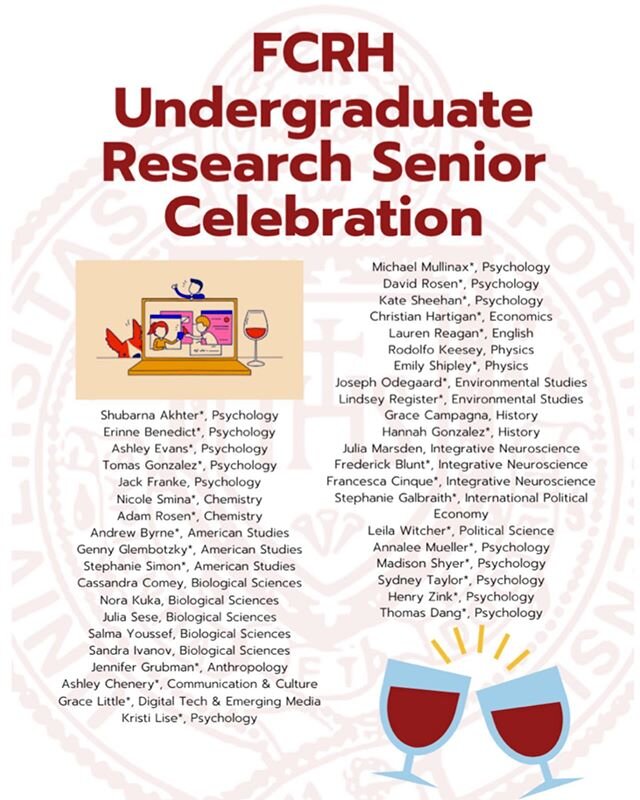 Today we celebrated our senior research students! Congratulations to everyone who did research over this year we wish we got see your presentations live, but you guys rocked it over zoom! You&rsquo;re resilience over this whole process has been amazi