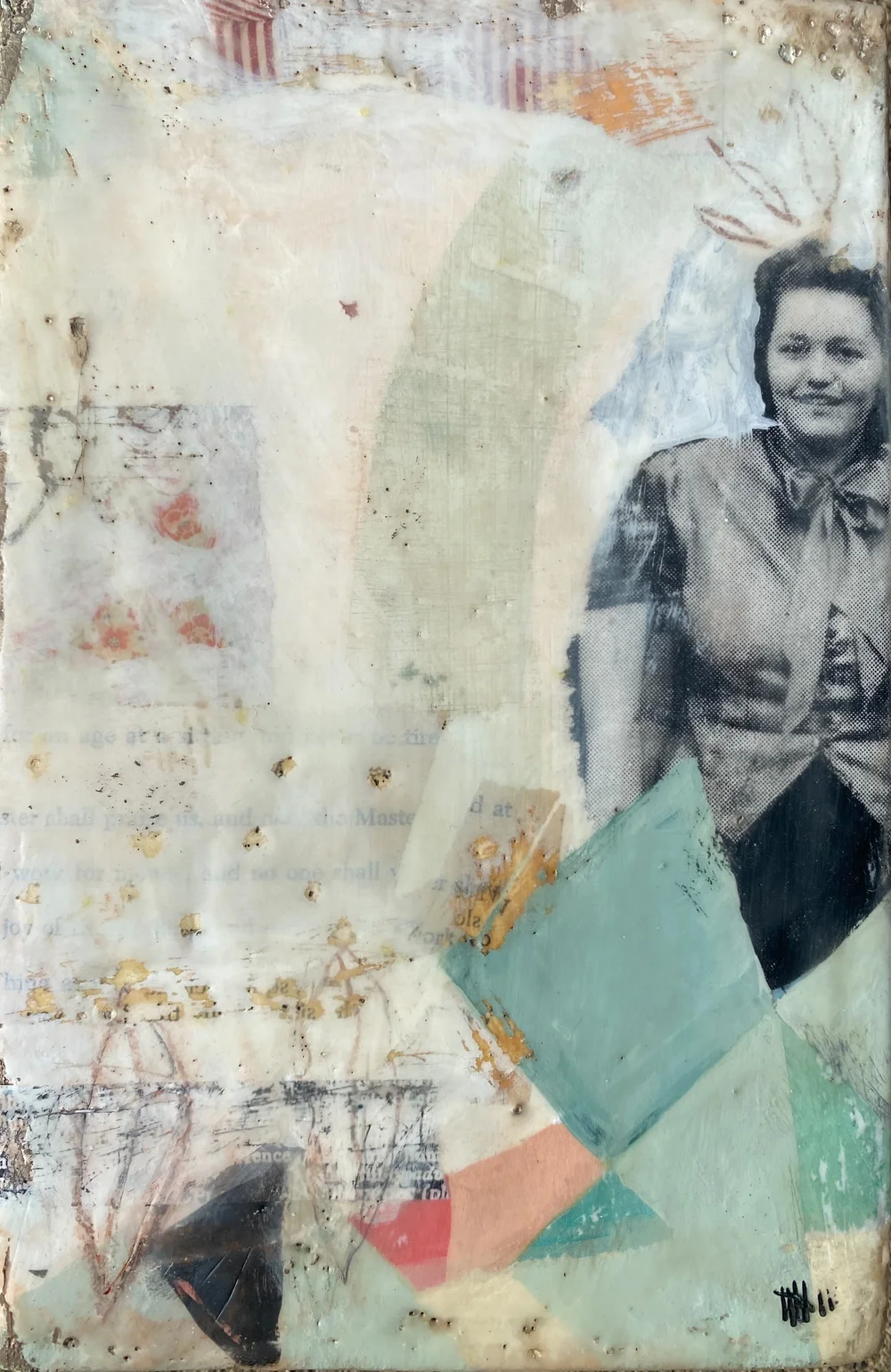 All The Pieces Matter Original Mixed Media Painting Stephanie Lee Art