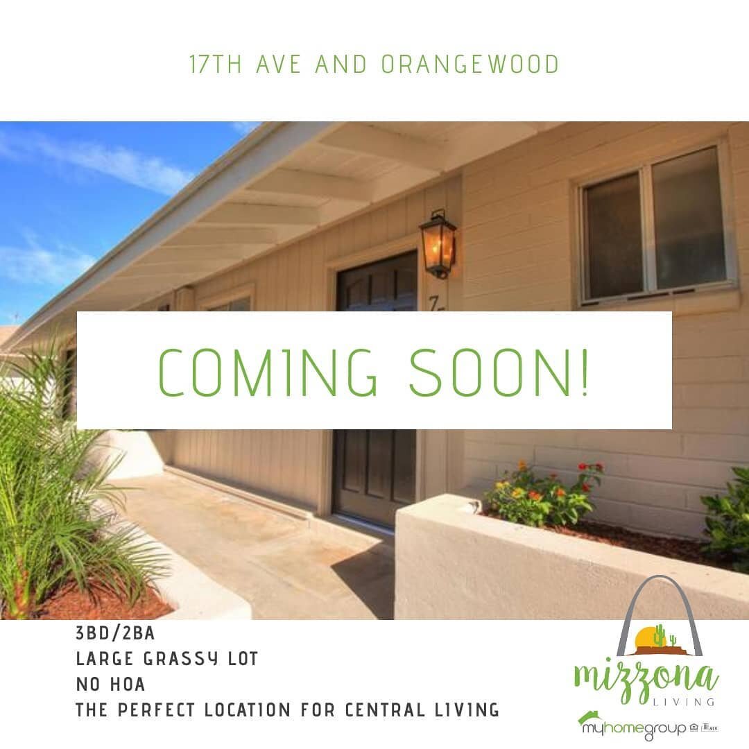 I've got an amazing listing Coming Soon in central Phoenix! We're taking pictures next week and it should be live soon after! If you want a sneak peek, send me a message! 
#comingsoon #phoenix #orangewood