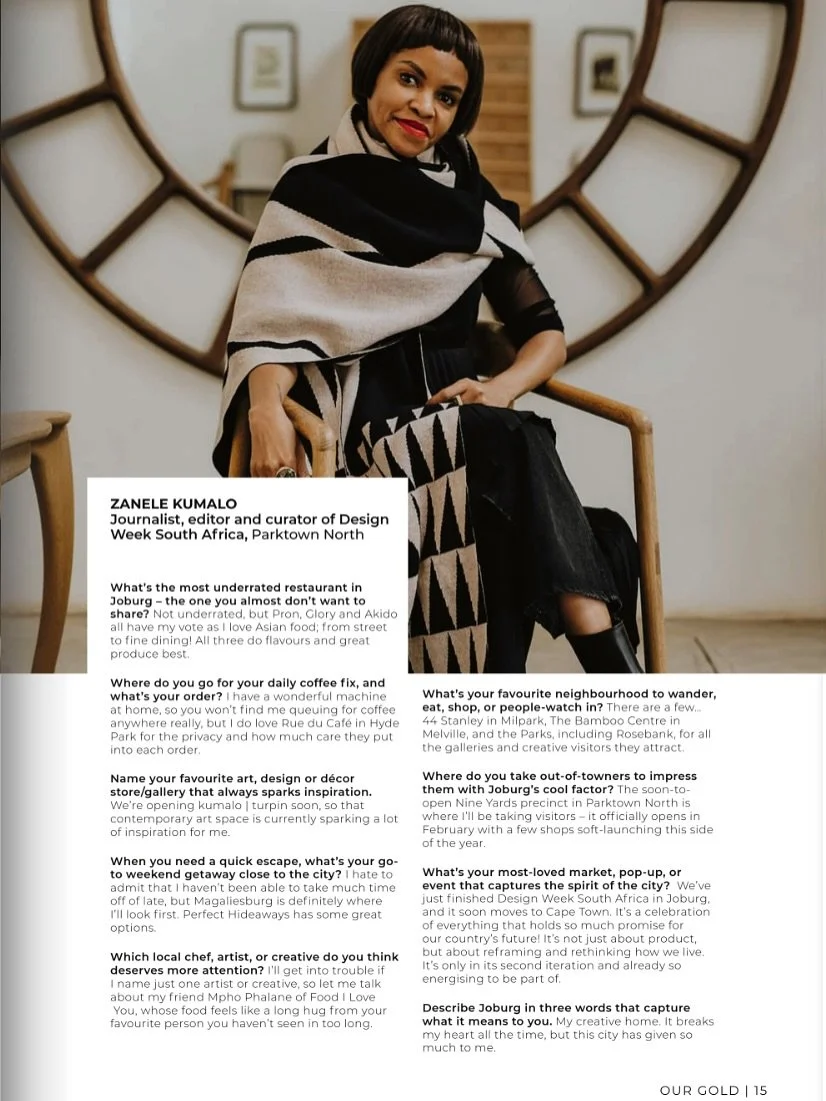 thank you for the feature @pamgoldinggroup where i&rsquo;m in great company with fellow &rsquo;joburg&rsquo;s insiders&rsquo; including @donaldnxumalo and @sarahbuiten. it was a joy to highlight a few of my favourite spots in the city. 

read the res