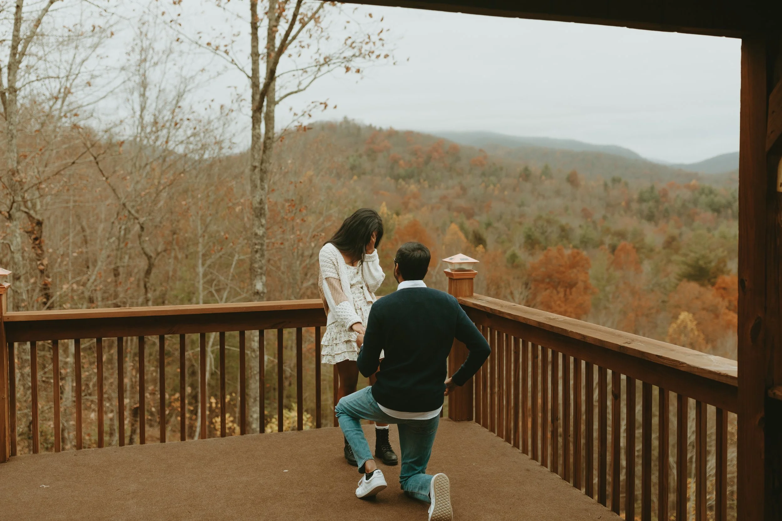Surprise Proposal in the North Georgia Mountains