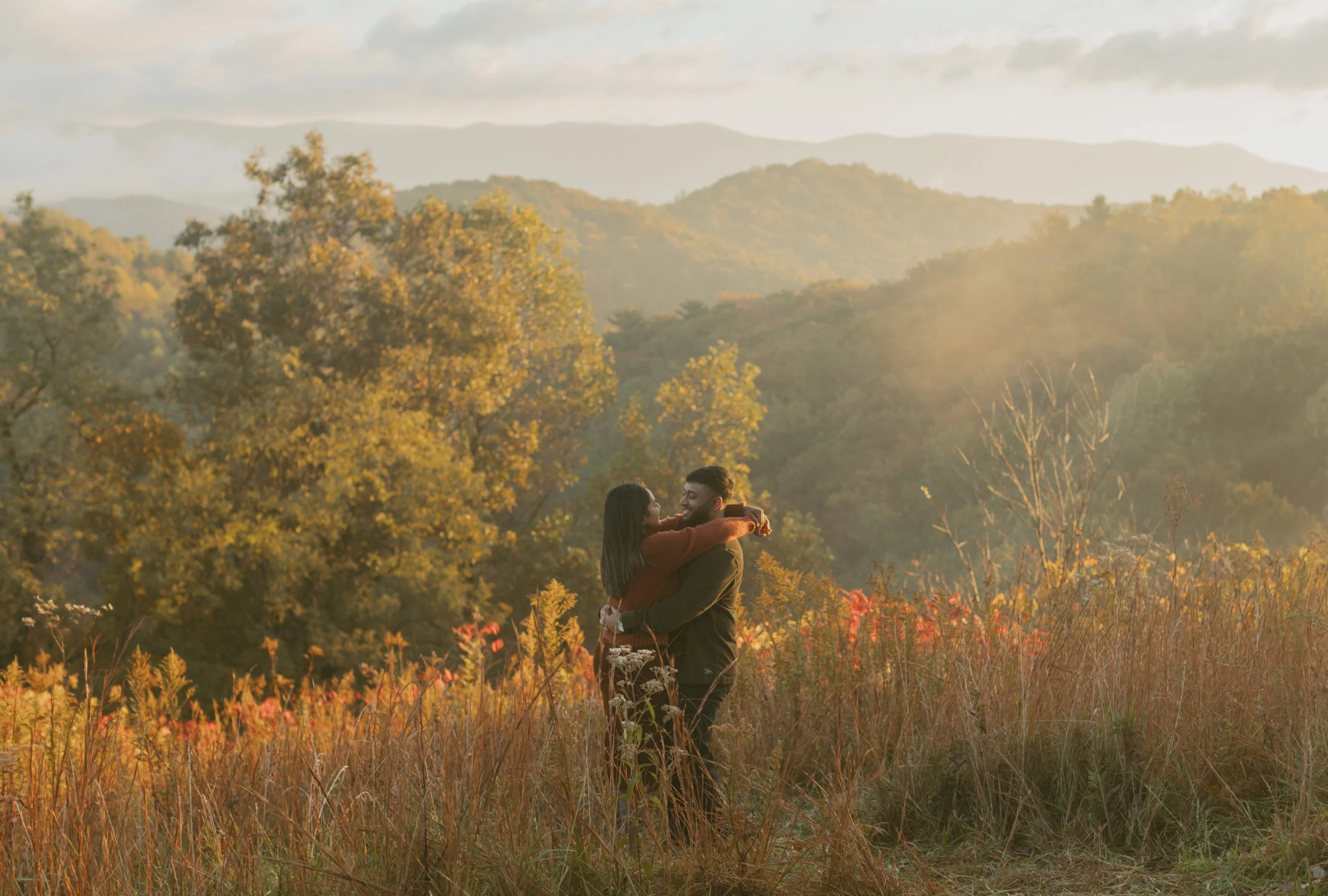 Surprise Fall Proposal - Ellijay Georgia Photographer