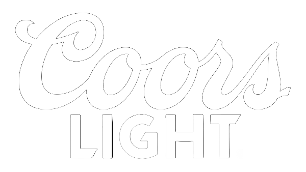 Coors Light logo in white text on a black background.