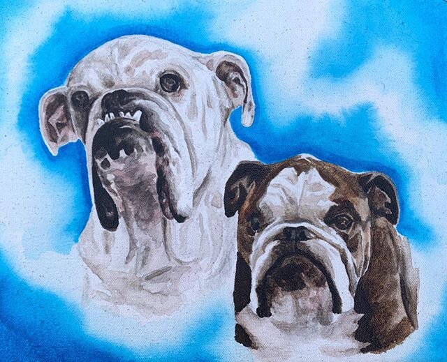 A Christmas commission of puppers 🐶
8&rdquo;x10&rdquo;
Acrylic on canvas