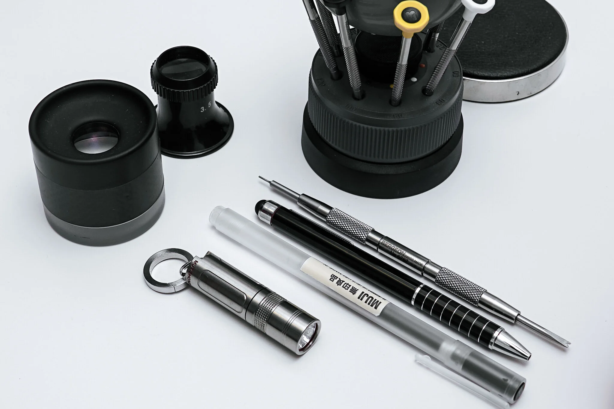 A few of the key items in Paul’s kit as a watch professional with the world’s leading auction house