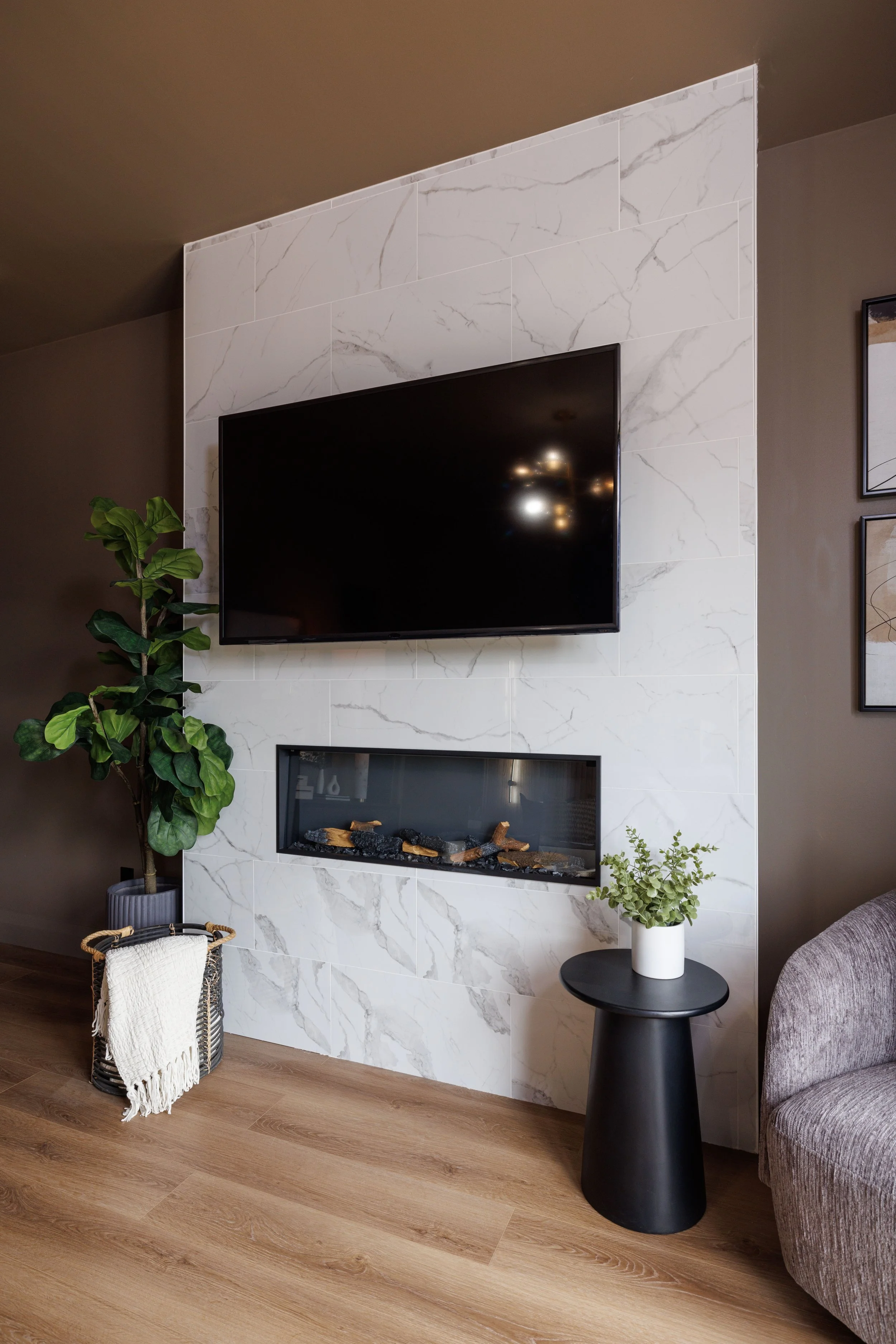 renovation resort primary bedroom fireplace