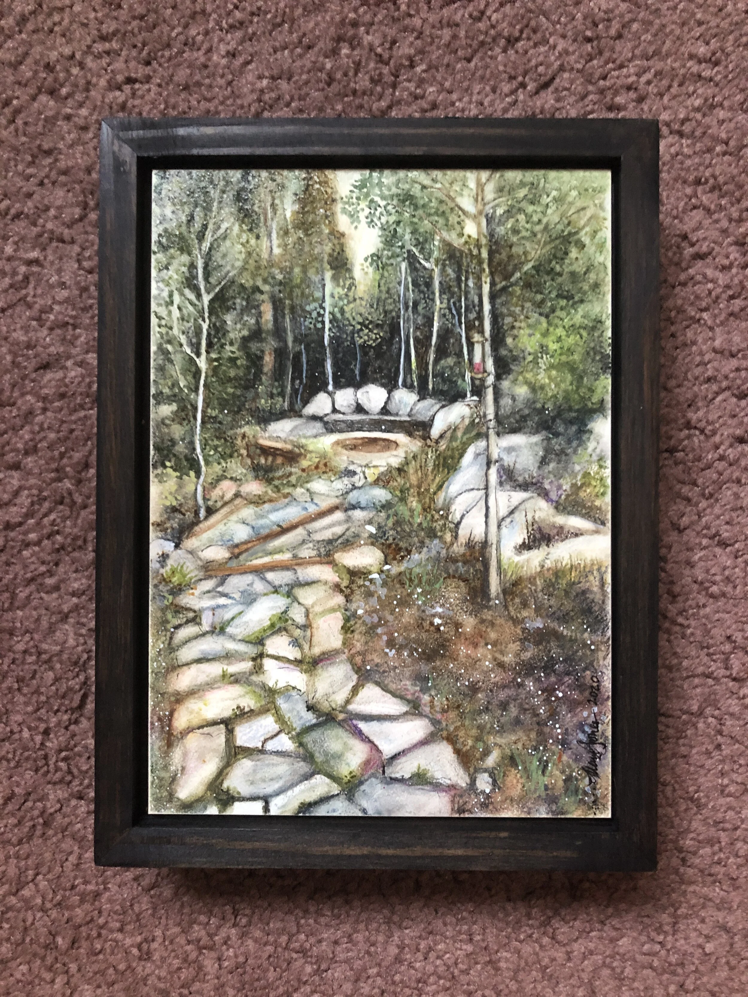 'Fire pit at Honeycomb' (Private Collection)