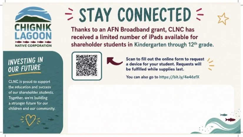 Attention CLNC Shareholders! — Chignik Lagoon Native Corporation