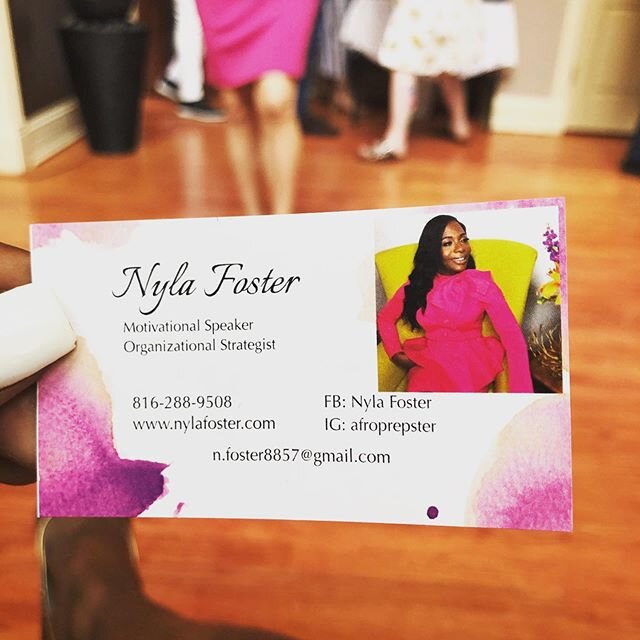 Always working and connecting.  Here is my contact card for bookings, consultations, or if you just wanna simply holla at ya girl. 🌸