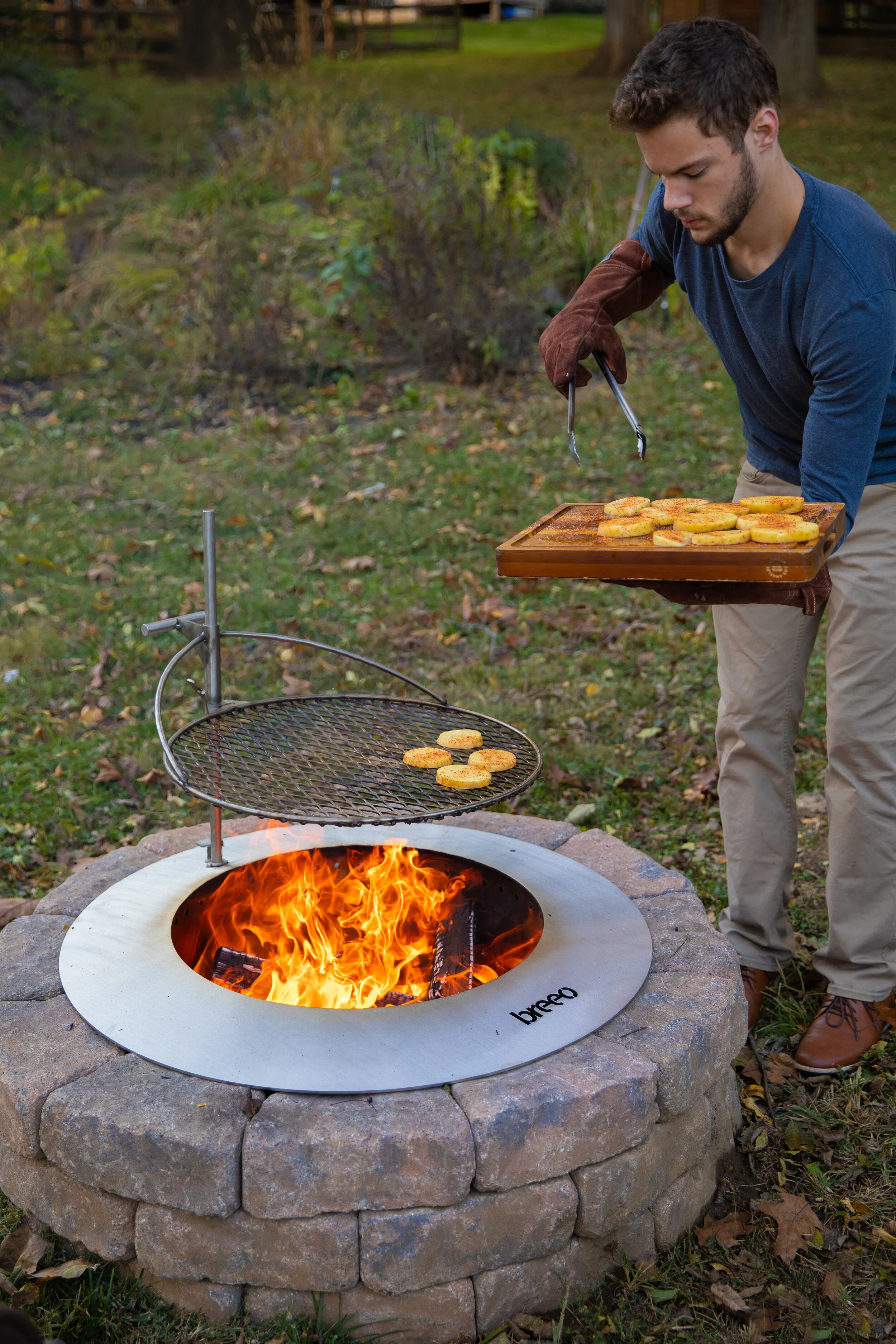 breeo stainless steel fire pit on Breeo Smokeless Patio Fire Pits The Bbq Store The Bbq Store More
