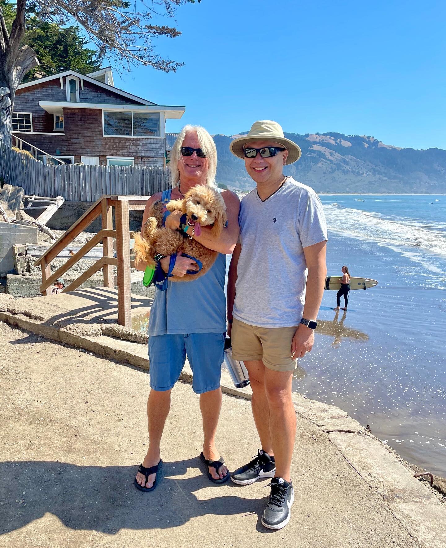 Bo&rsquo;s first visit to Bo. He dug it. #westmarin #california #beach #havapoo