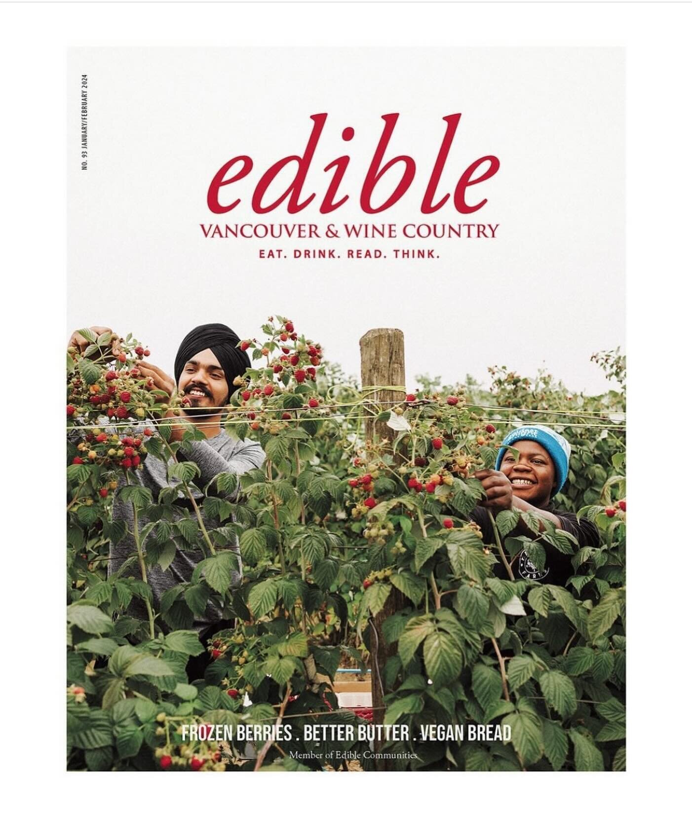 Reposted from @ediblevancouver! 

You can find the January issue out now. Here is what you can find inside:

&bull; the Meli-M&eacute;lo column features winter walks with @bcit, whole grain baking at @tommyswholegrain, Dry January with @seaciderhouse