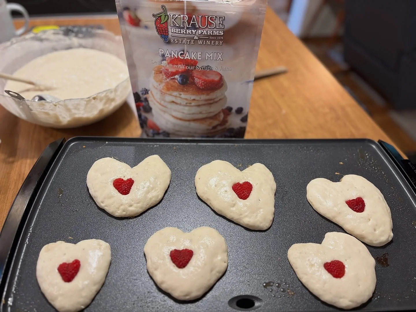 Hoping your Valentine&rsquo;s Day is every bit as sweet as a stack of Krause Berry Farm pancakes! 🥞🍓🫐 Whether you&rsquo;re whipping up a slow breakfast or a fun family brunch, there&rsquo;s nothing like that local berry goodness to start the day o