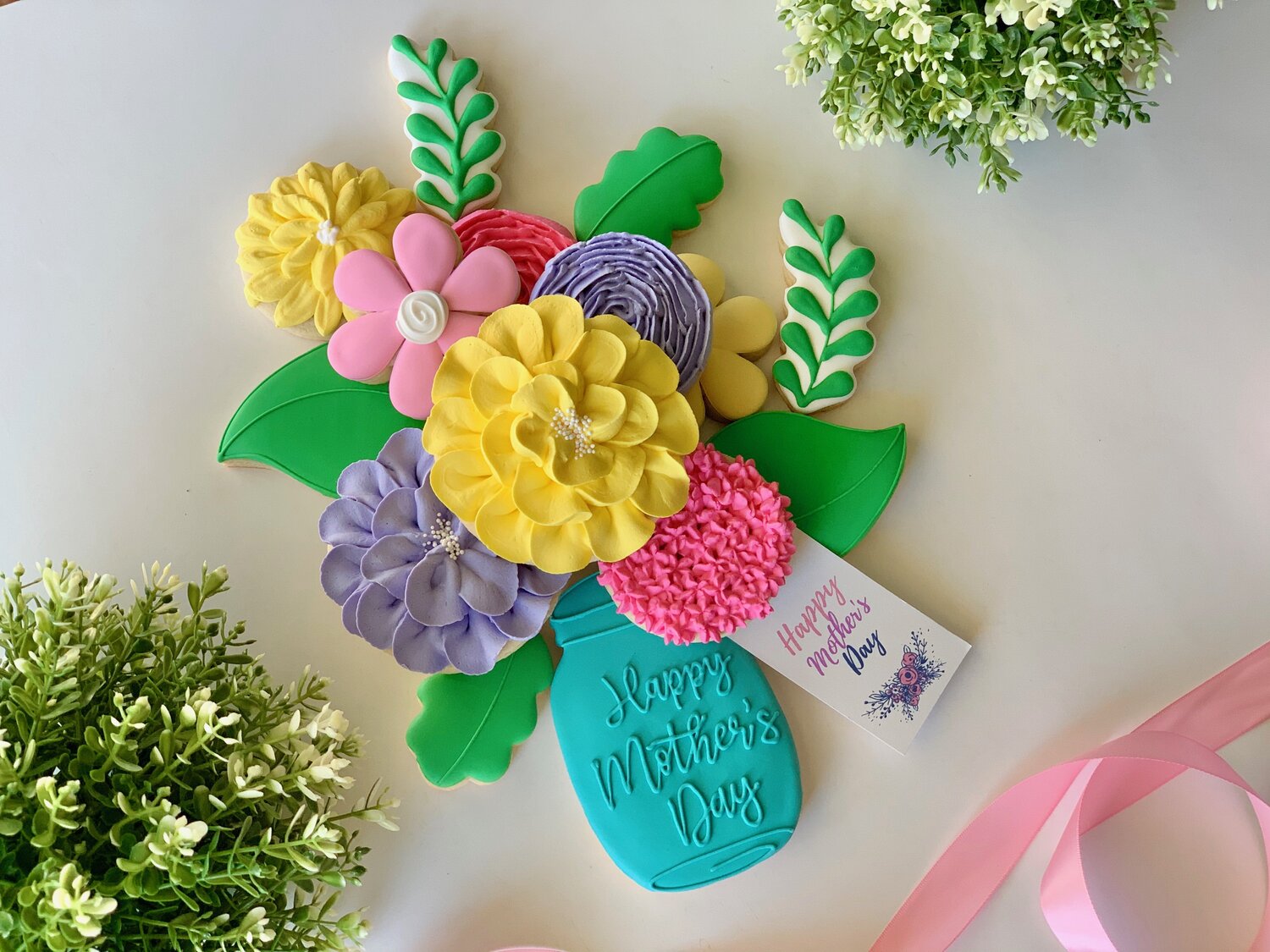 BakesyKit Flowers Cookie Bouquet Kit (Baked Cookies) – Flowerbake