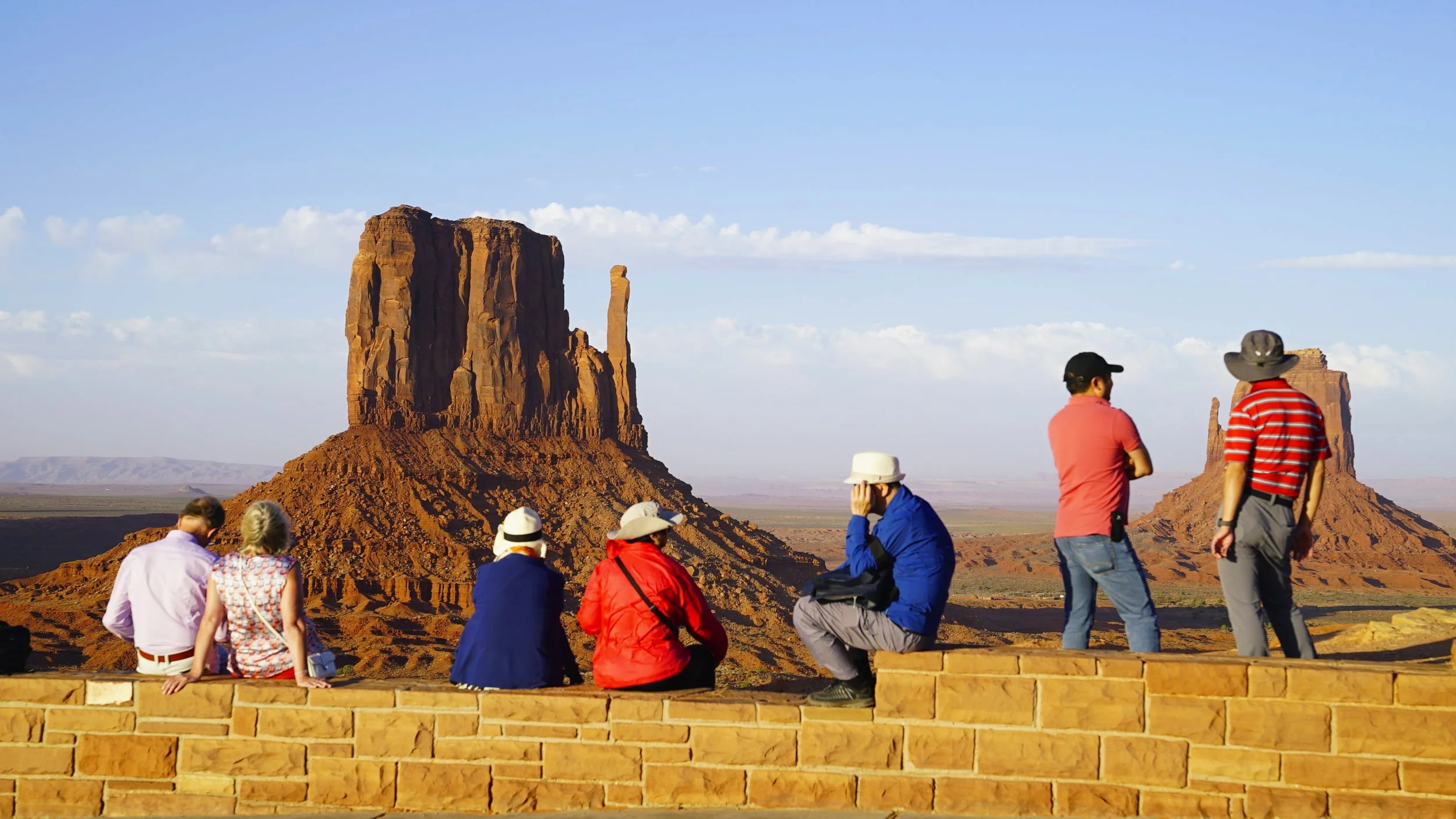 Tourists at Monument Valley
